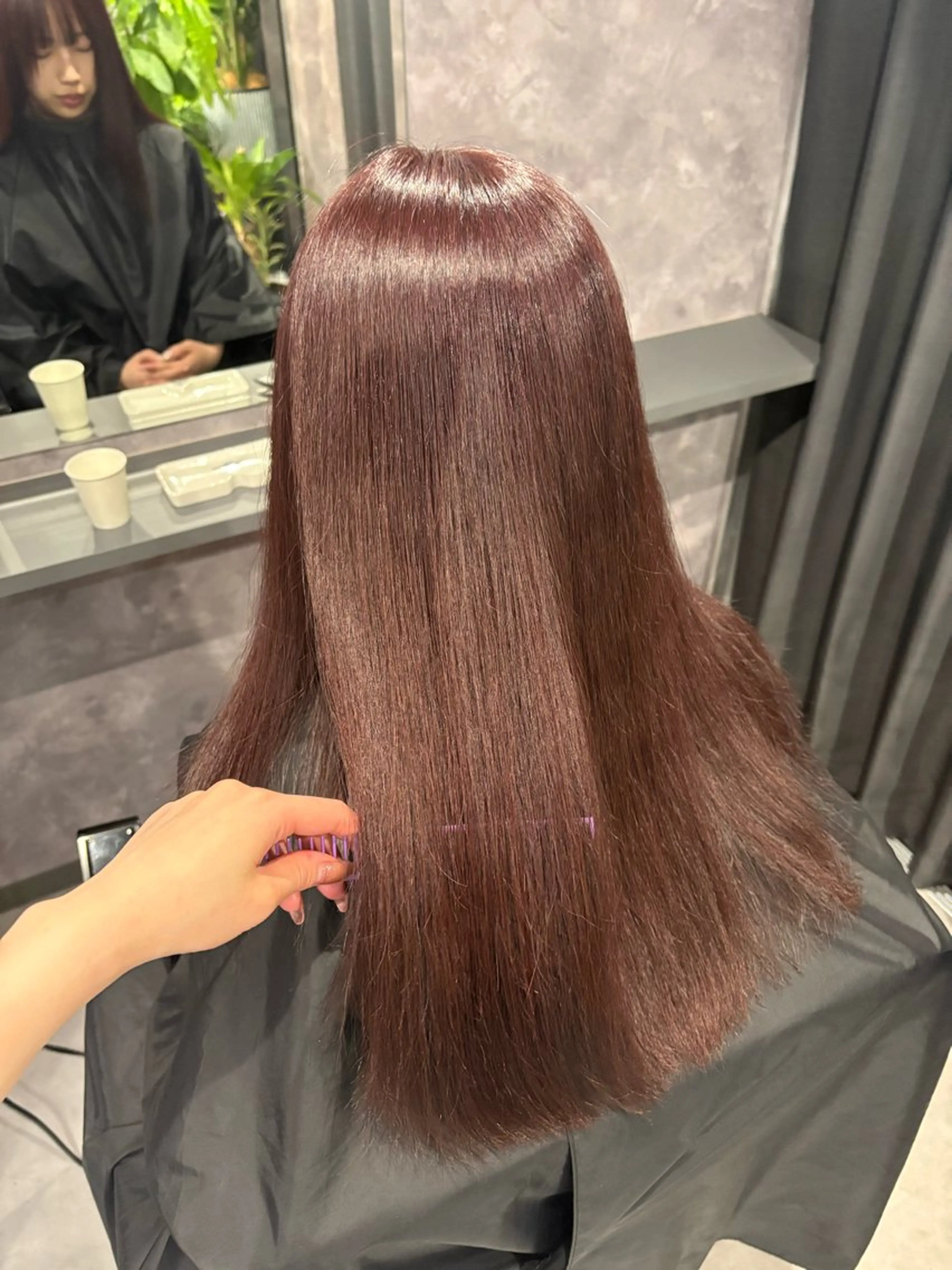 ロング カラー カット ヘアカラー トリートメント nameless miichiのヘアスタイル