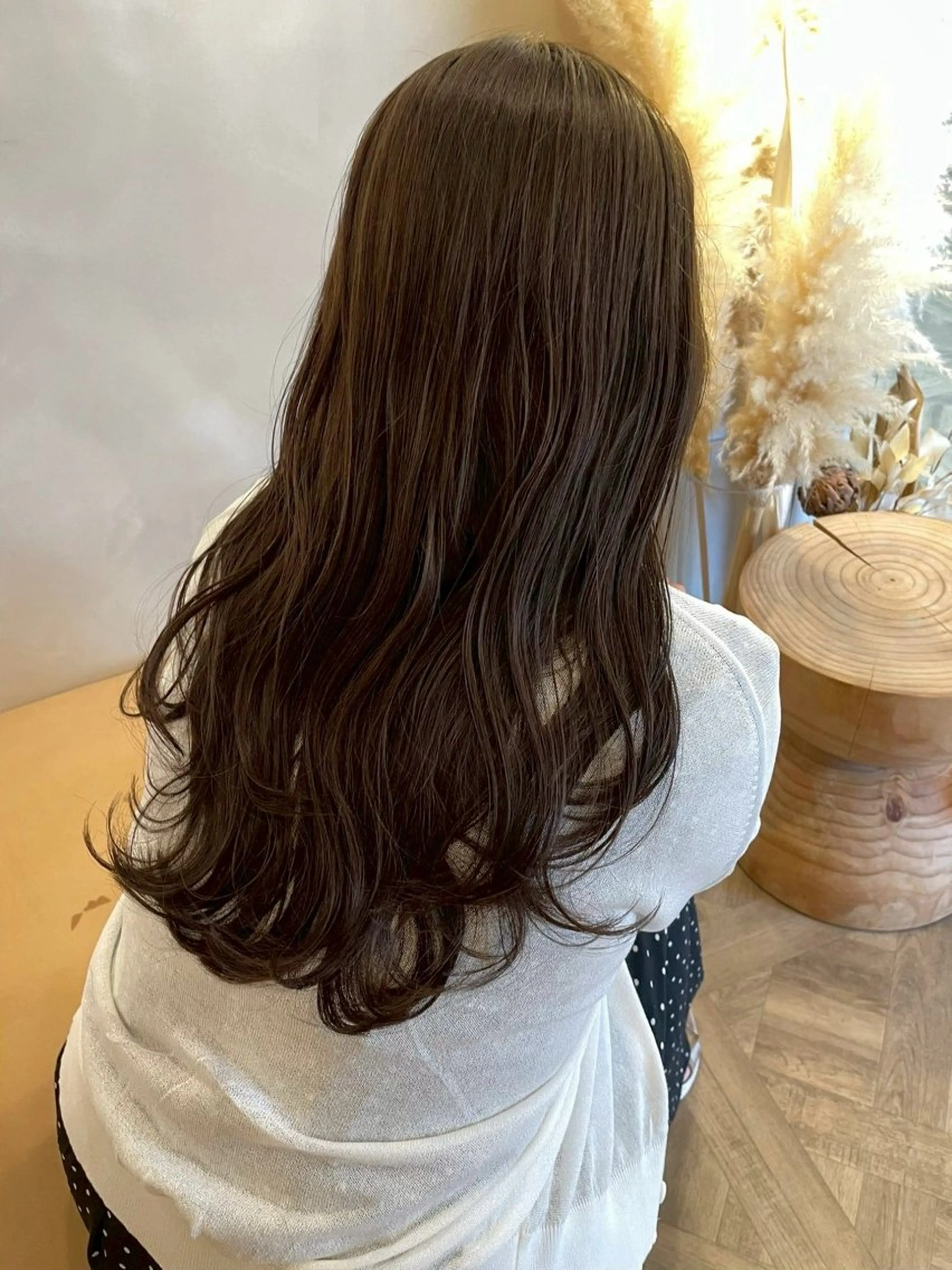 【ご新規様限定価格/人気No.1💡】カット+艶カラー+オージュアトリートメント🎀の写真