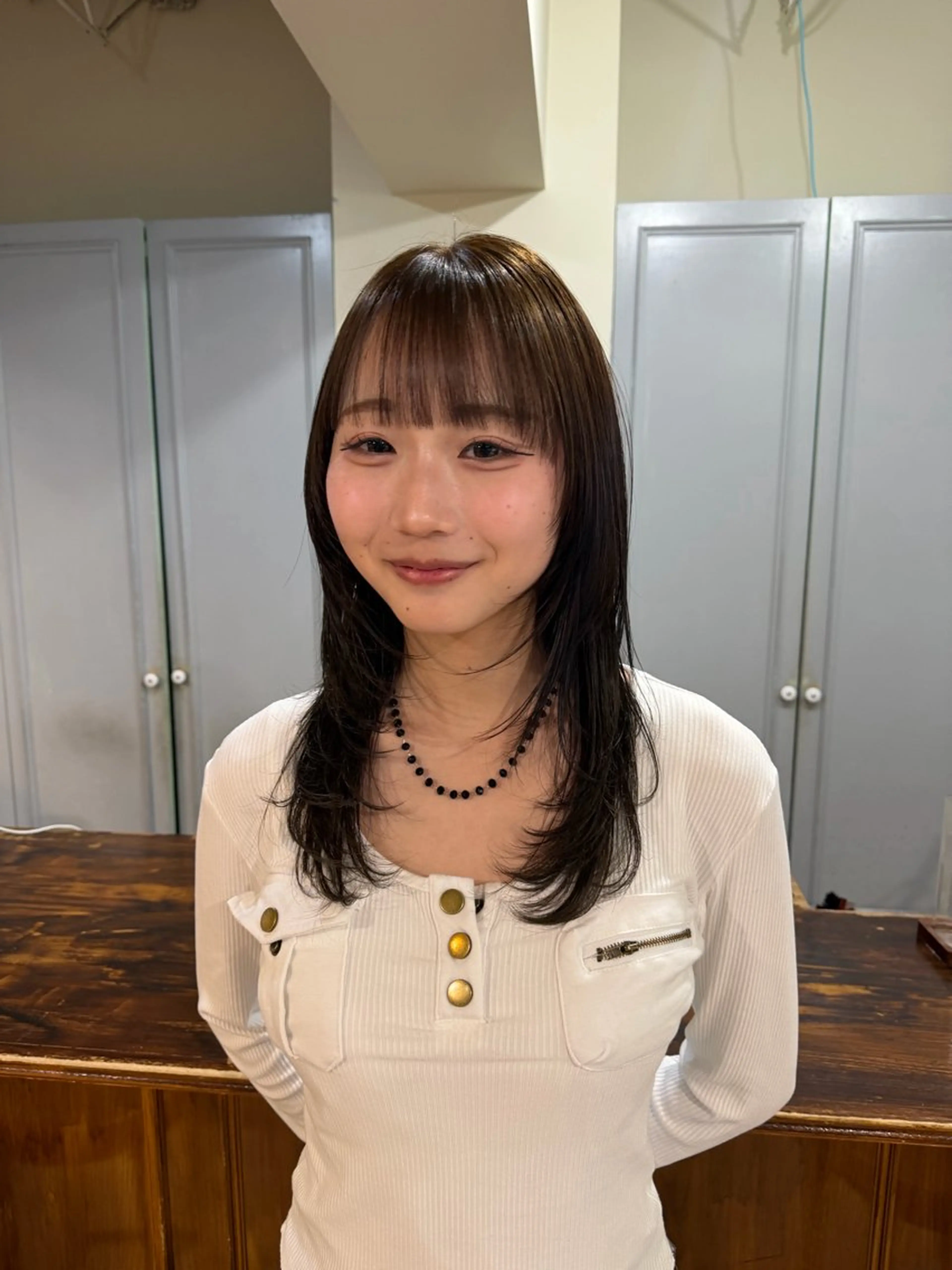 ミディアム カラー カット ヘアカラー トリートメント 🤩噂のMr.髪ポジ ティブ®️yu🤩のヘアスタイル