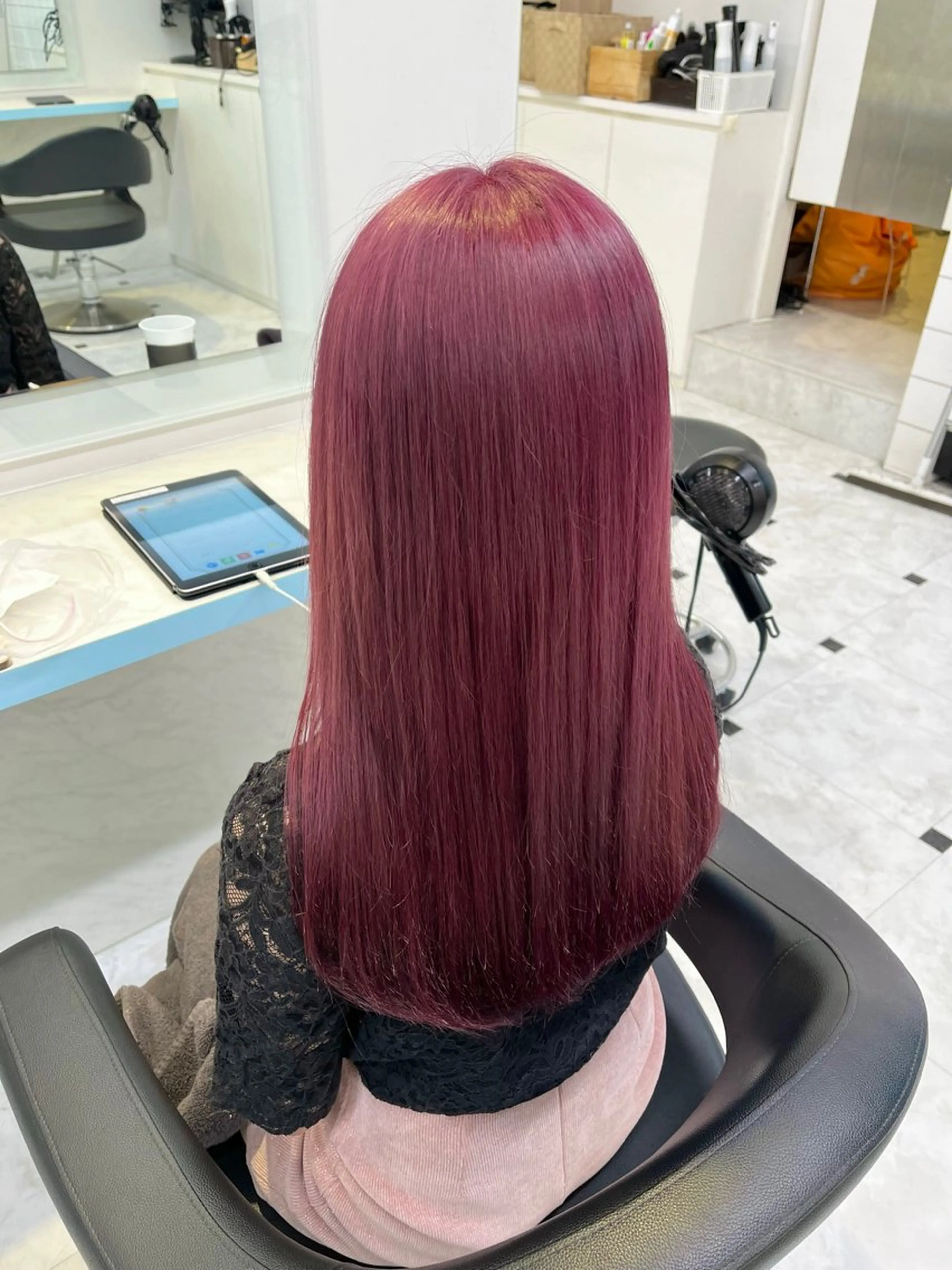 ロング カラー ヘアカラー トリートメント ブリーチカラー 🩵MIZUKIのヘアスタイル