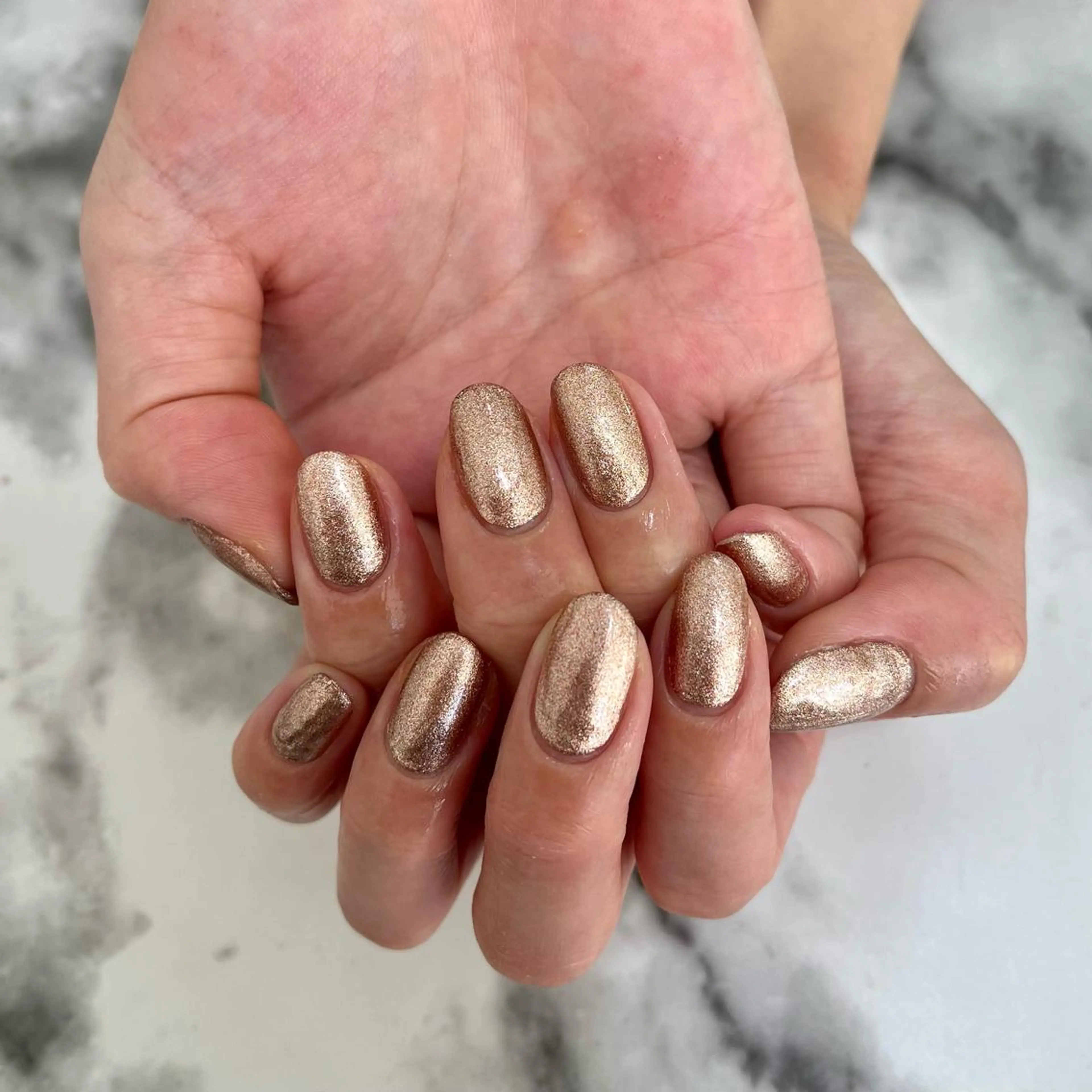 ネイル ワンカラーネイル 堤 花のネイルデザイン