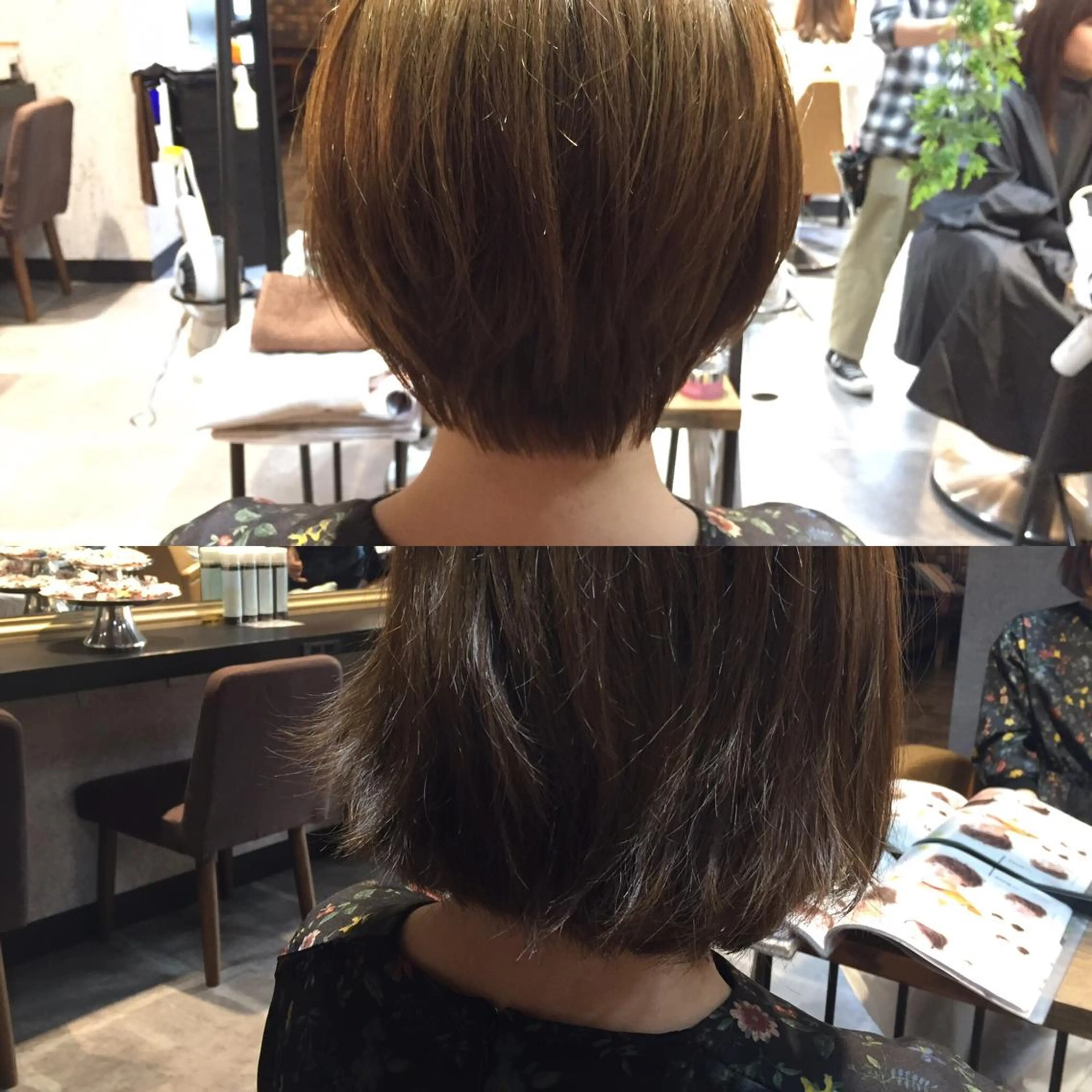 ショート カラー パーマ ヘアアレンジ メンズ キッズ ネイル マツエク・マツパ 韓国ヘア♡おくれ毛♡ ボブ♡sayakaのヘアスタイル