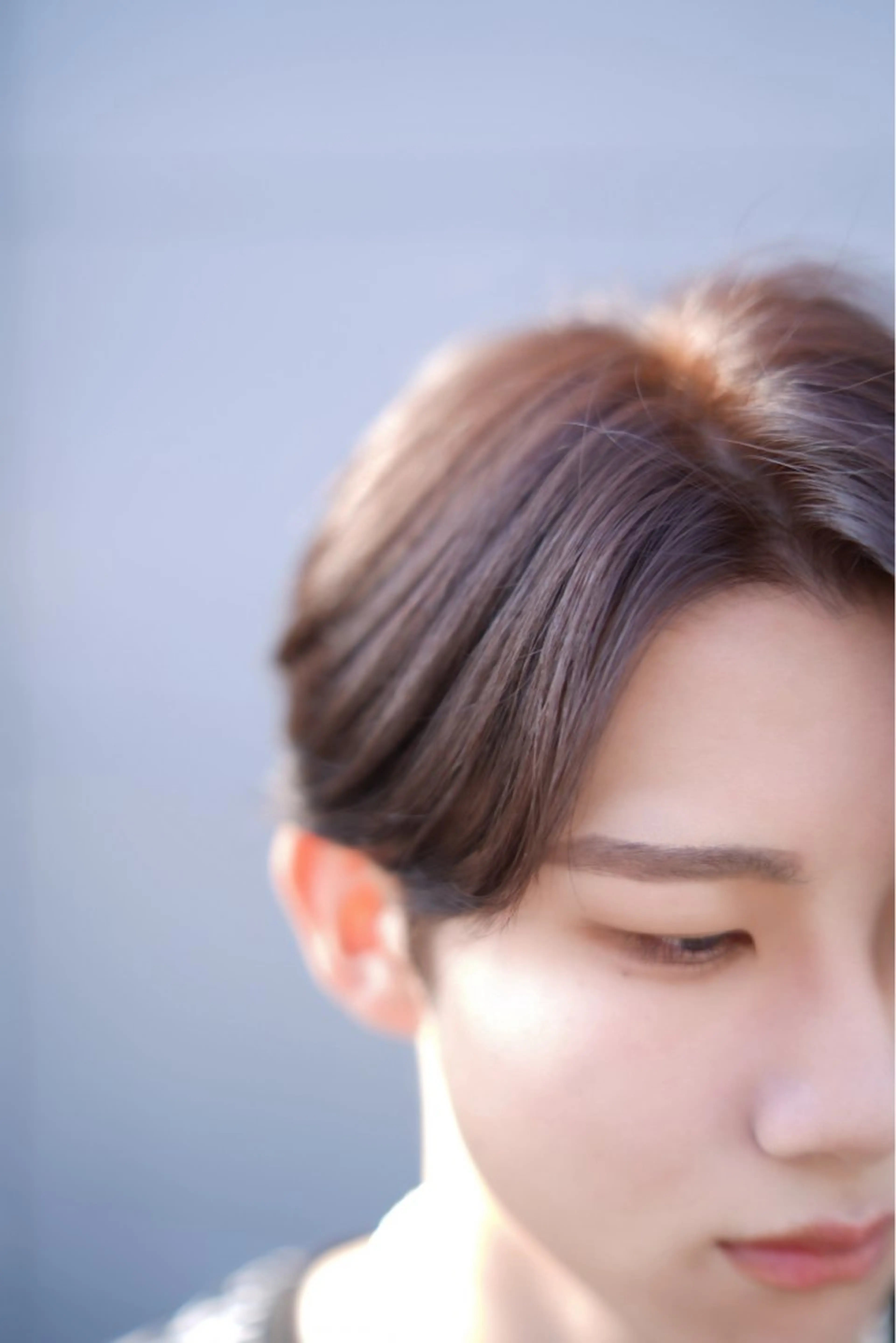 カラー ブリーチ ショコラグレージュ ダブルカラー グレージュ ブリーチなしカラー ウルフ/レイヤー/ ブリーチカラーのヘアスタイル