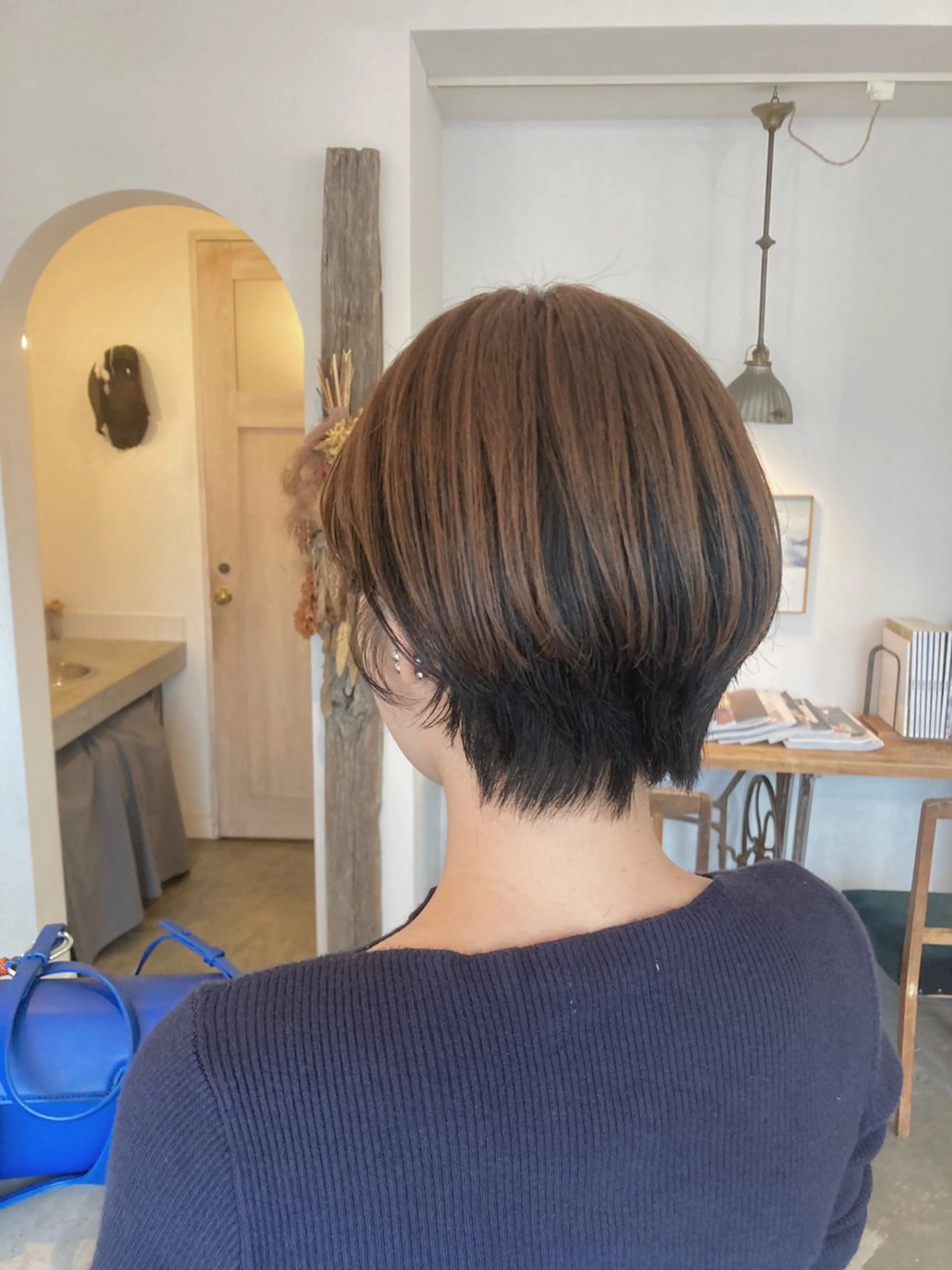 ショート カラー ショートヘア vahan✂︎ 小林未果🕊のヘアスタイル