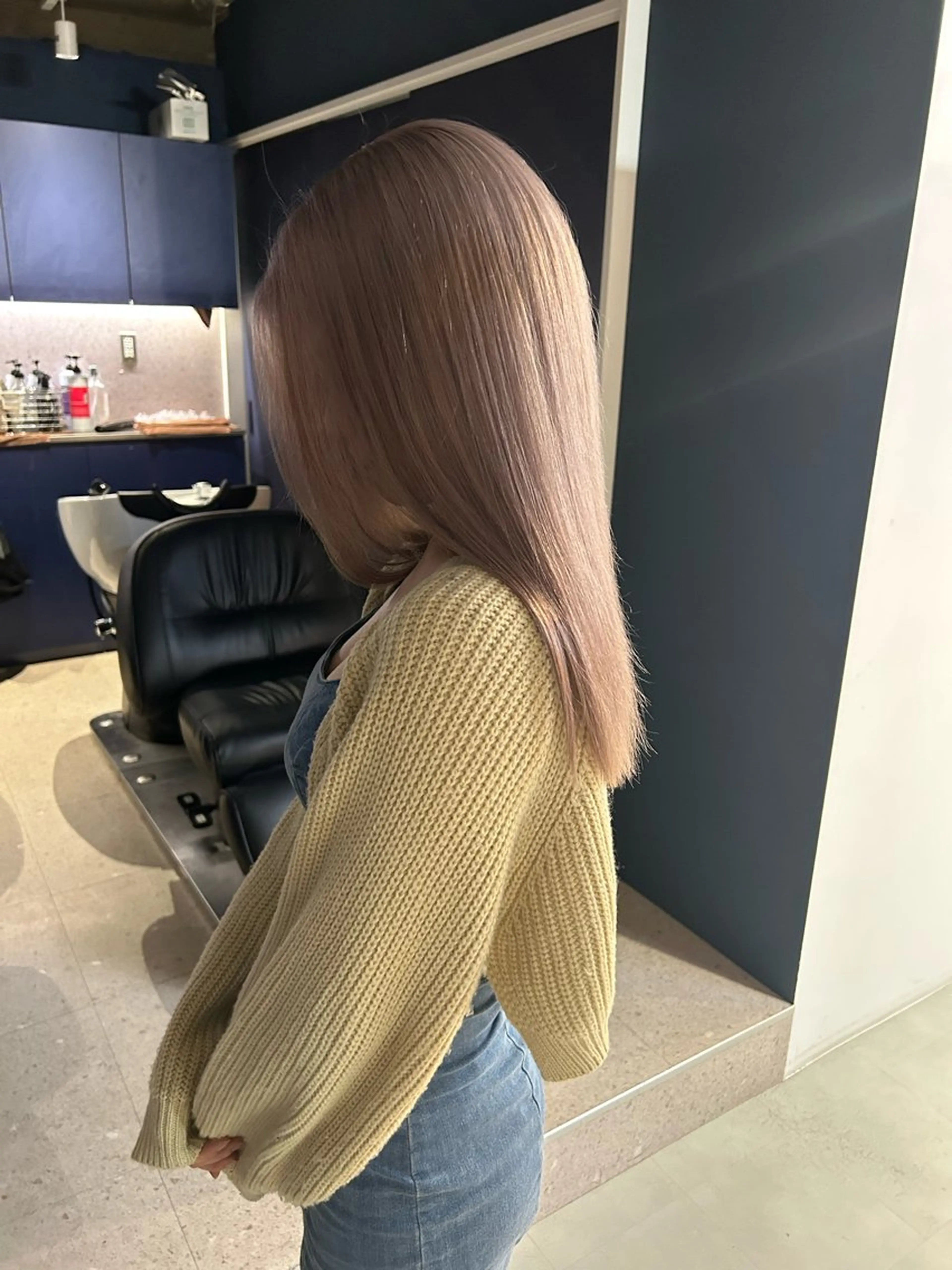 セミロング 外国人風カラー ハイライト 髪質改善 韓国風ヘア レイヤーカット カット ヘアカラー トリートメント 🤎カラー比率90% 🤍TAKAYAのヘアスタイル