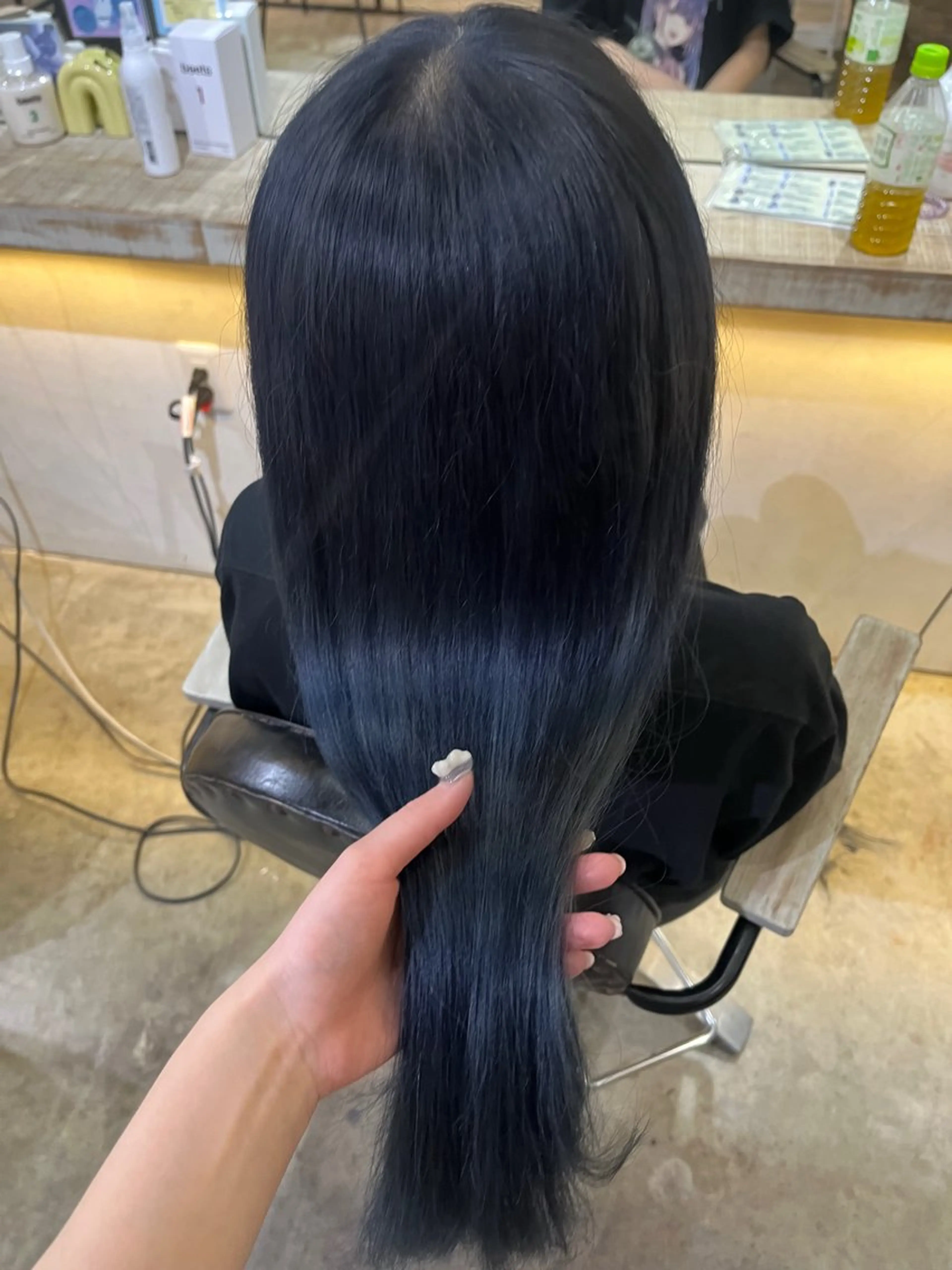 ロング カット ヘアカラー トリートメント 小顔カット/韓国 カラー🌙shikiのヘアスタイル