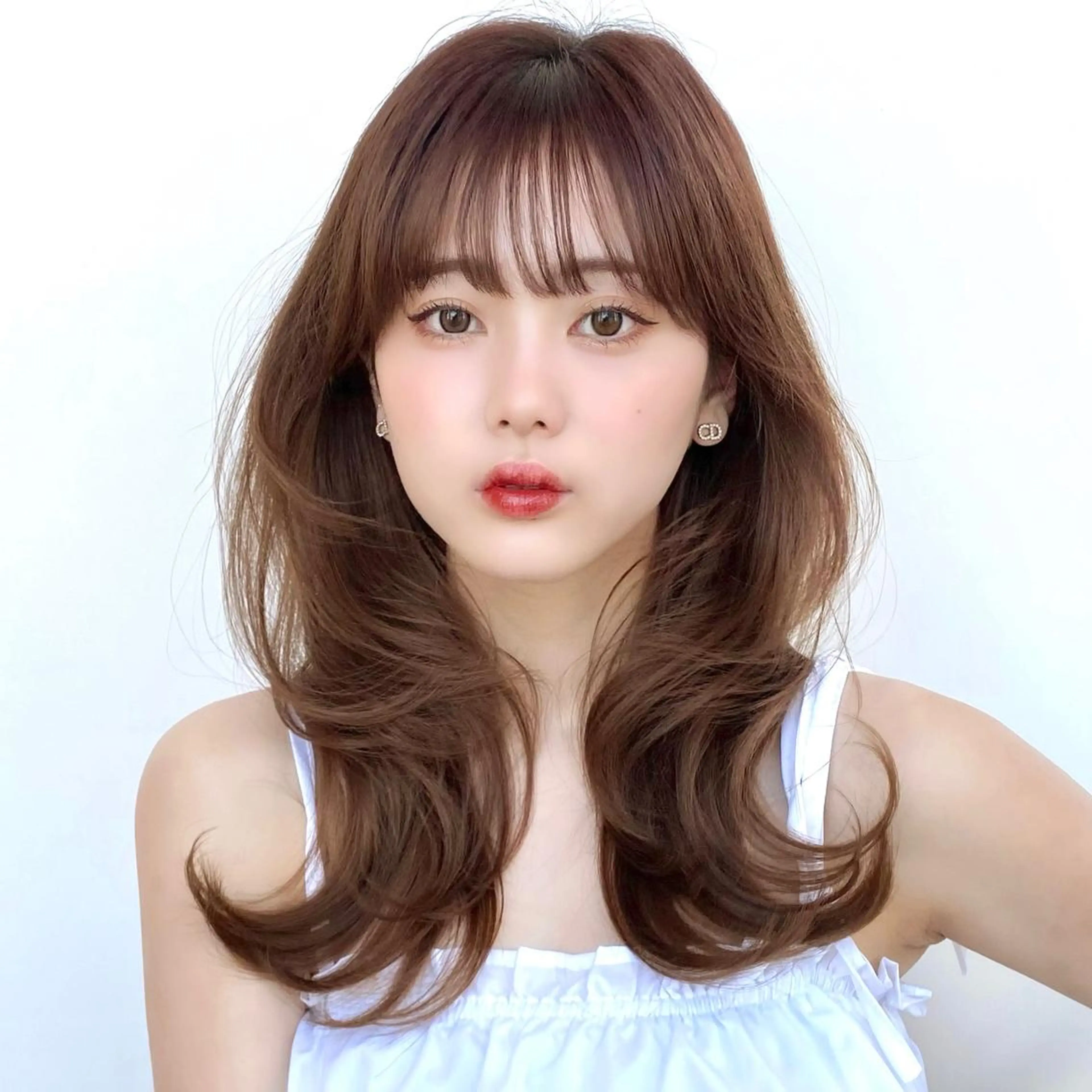 セミロング 韓国風ヘア レイヤーカット カット ヘアカラー トリートメント 韓国くびれレイヤー 🇰🇷はづきのヘアスタイル