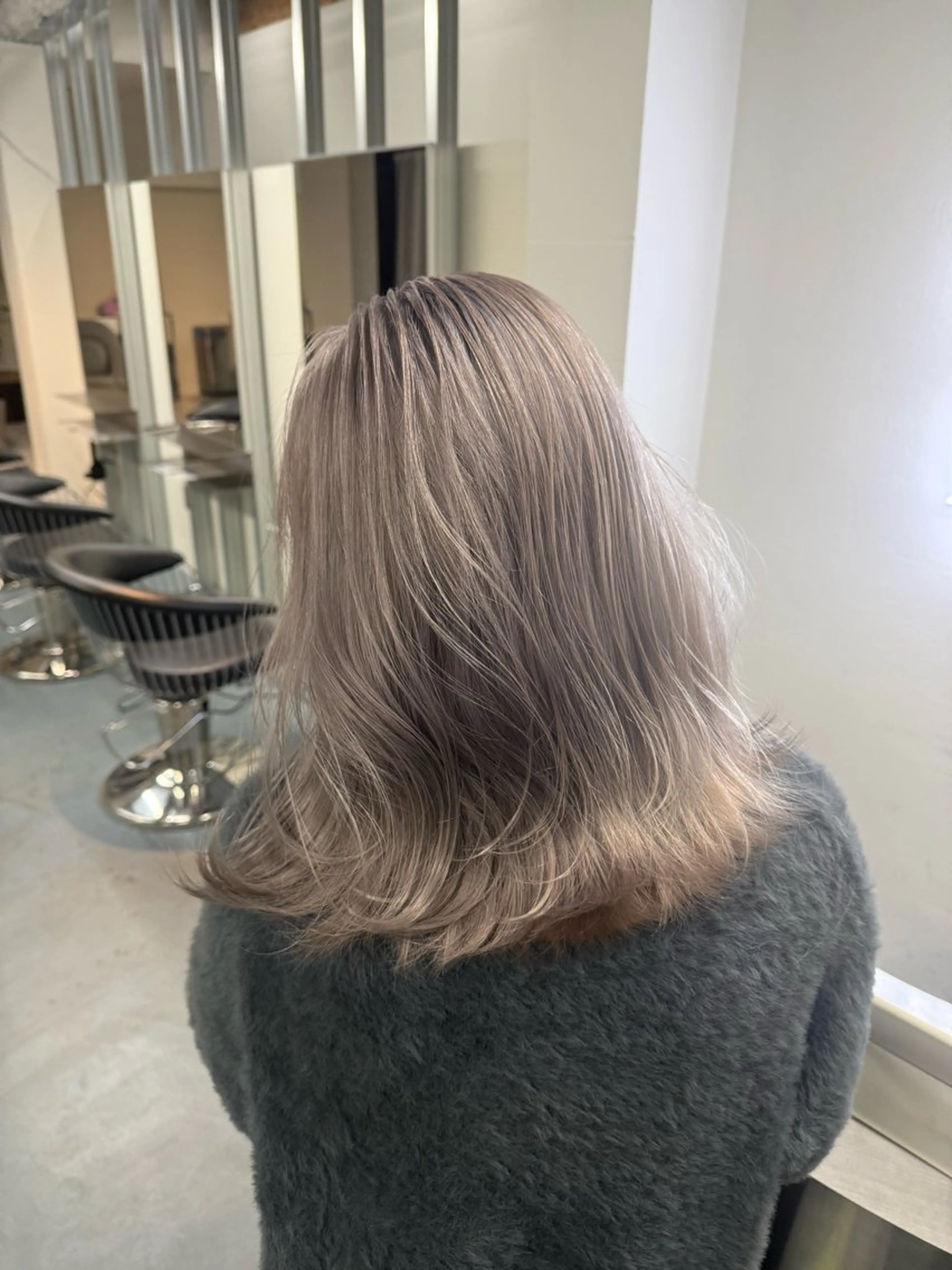 ミディアム カラー ヘアカラー BEL所属・ami🌙 透明感/ハイトーンのヘアスタイル