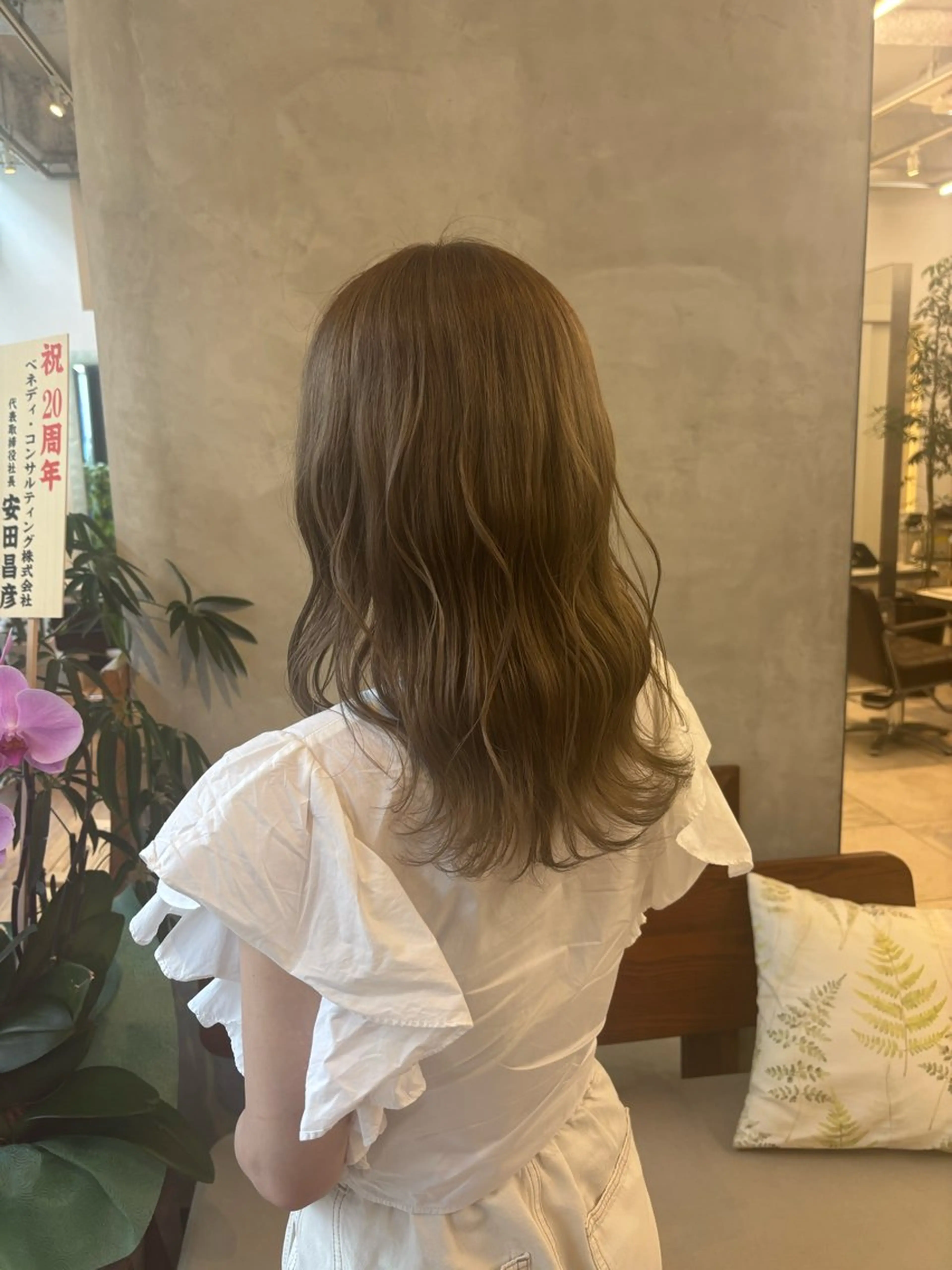 セミロング カラー ヘアアレンジ 堀江 理帆/表参道のヘアスタイル