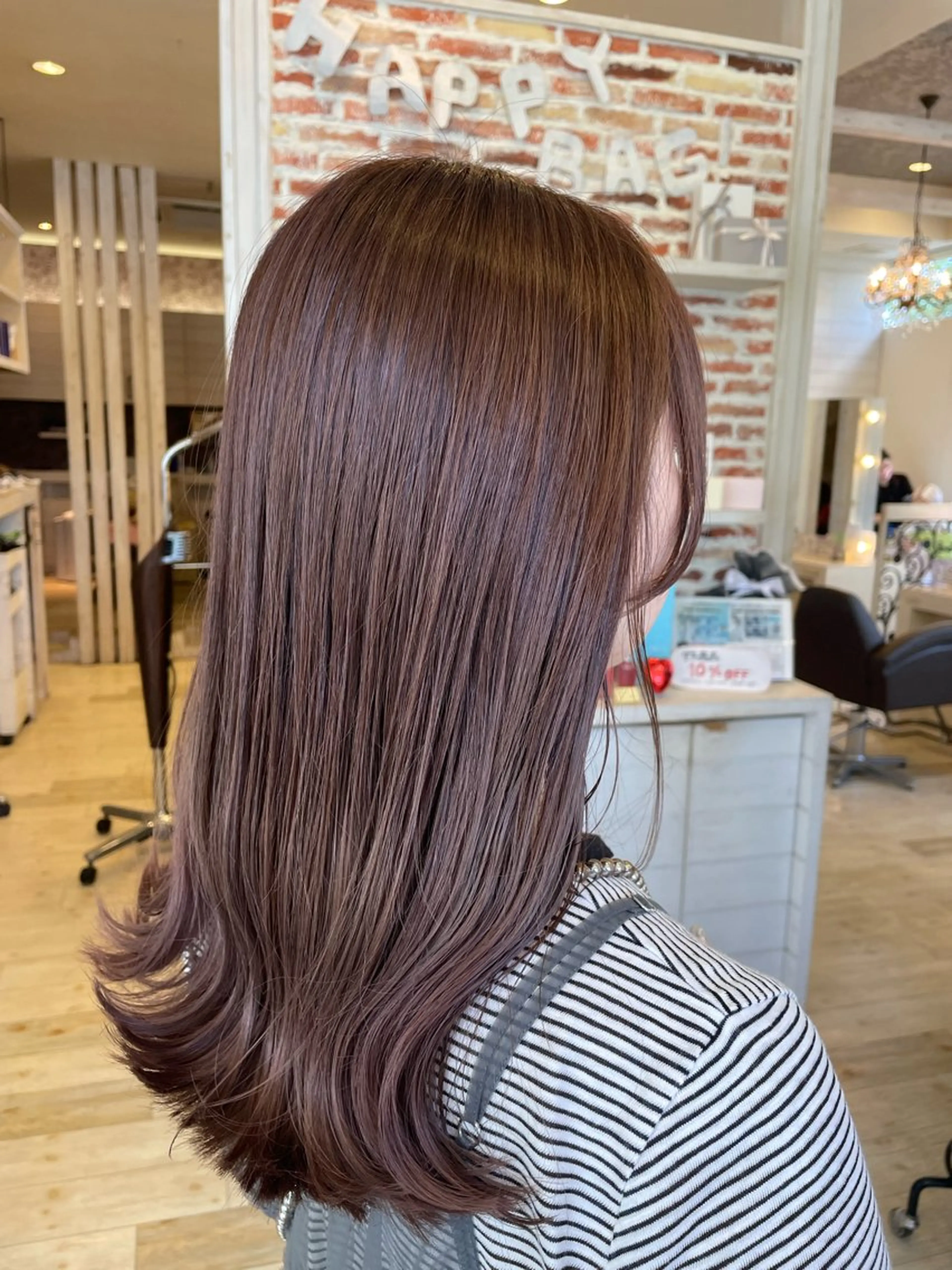 ロング カラー ブリーチ ケアブリーチ ダブルカラー 東恩納 誠のヘアスタイル