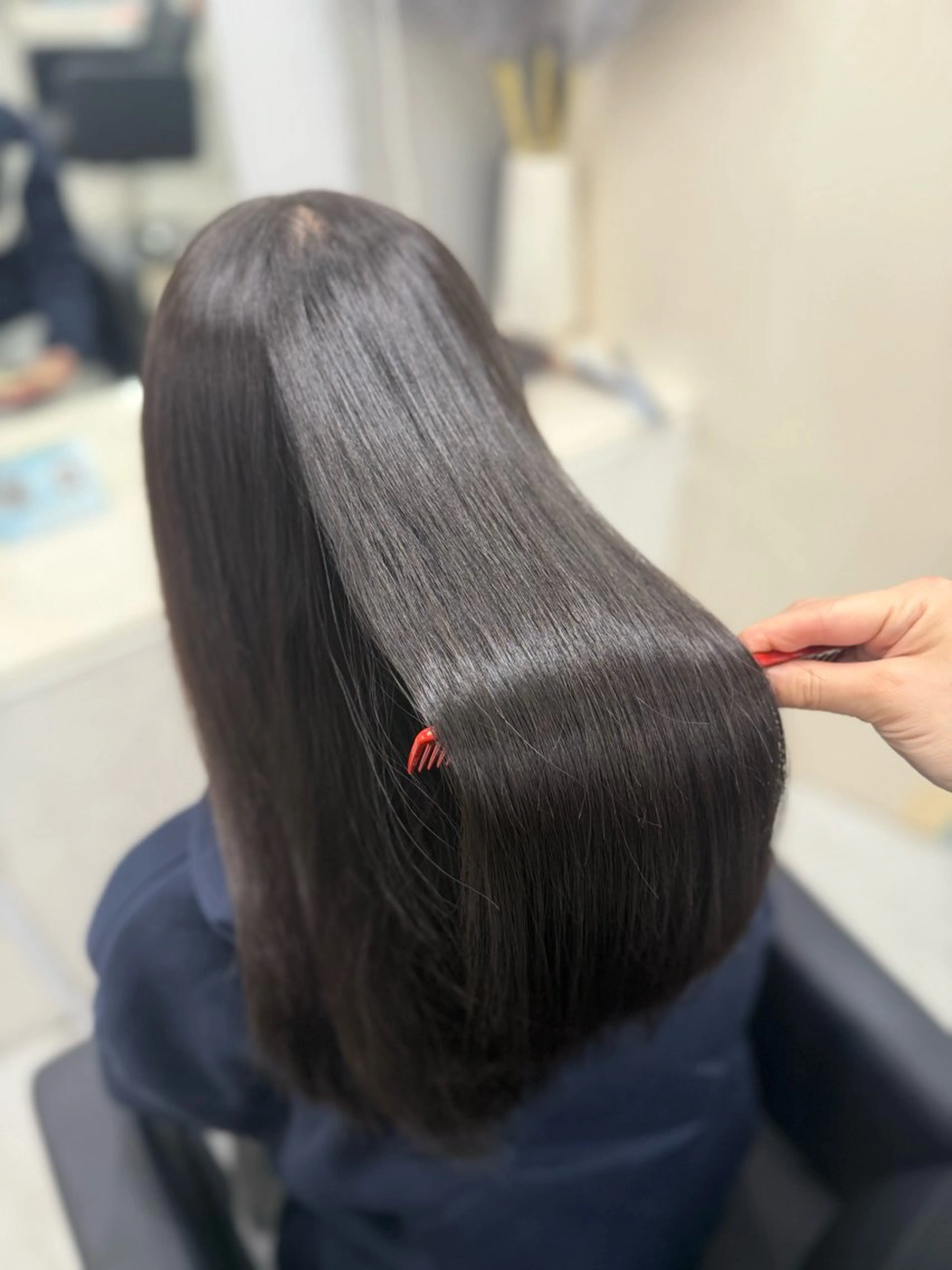 髪質改善縮毛矯正（酸性ストレート）✧*｡トリートメント仕上げ【ブリーチ履歴なしの方のみ】の写真