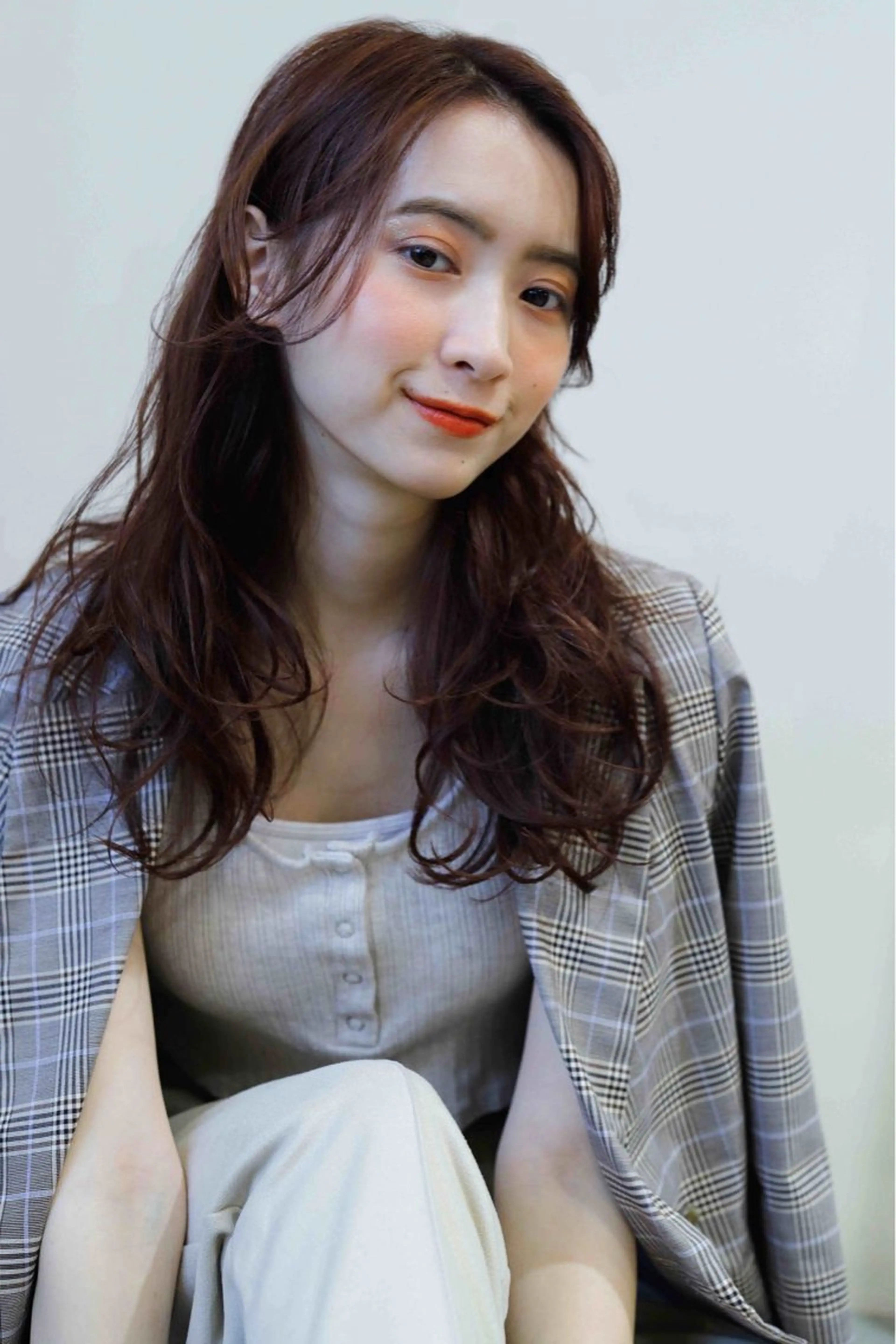 セミロング カラー カット ヘアカラー トリートメント LOOP hairのヘアスタイル