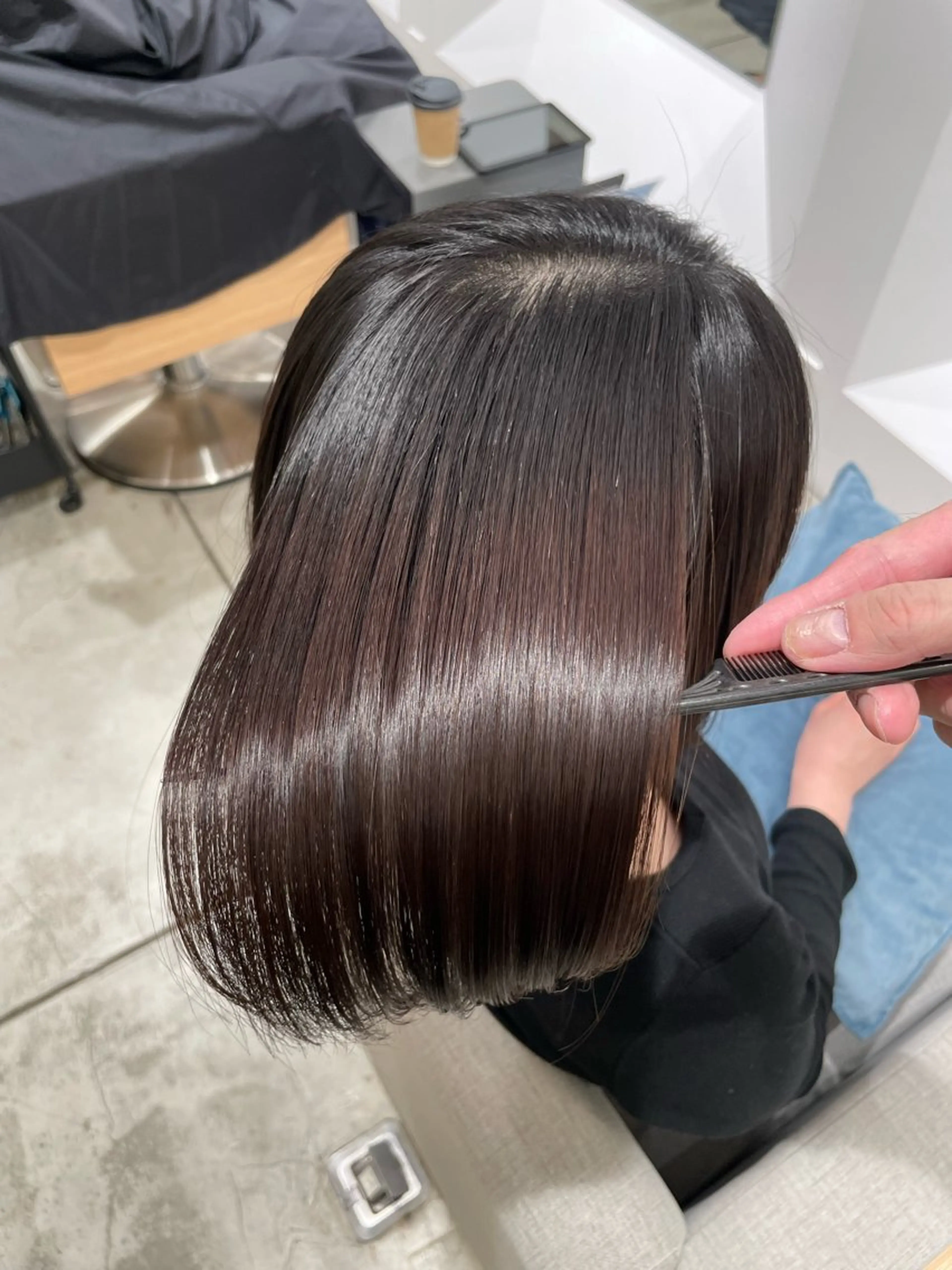 縮毛矯正 髪質改善＆美髪矯正 専門美容師:植原瑞樹のヘアスタイル