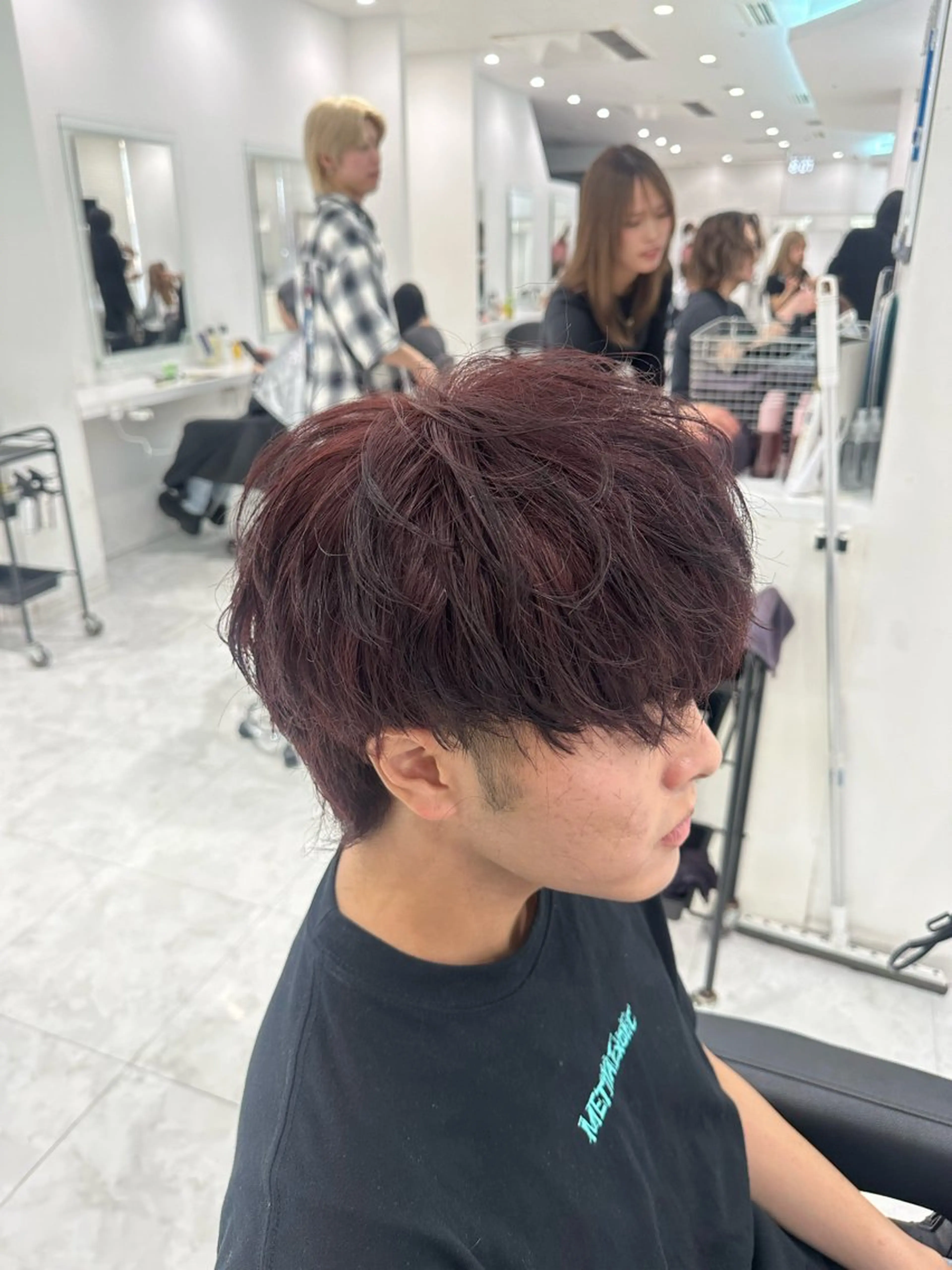 ショート カラー メンズ カット ヘアカラー ヘアセット 🐺韓国風メンズ特化 あさひ🐺のヘアスタイル