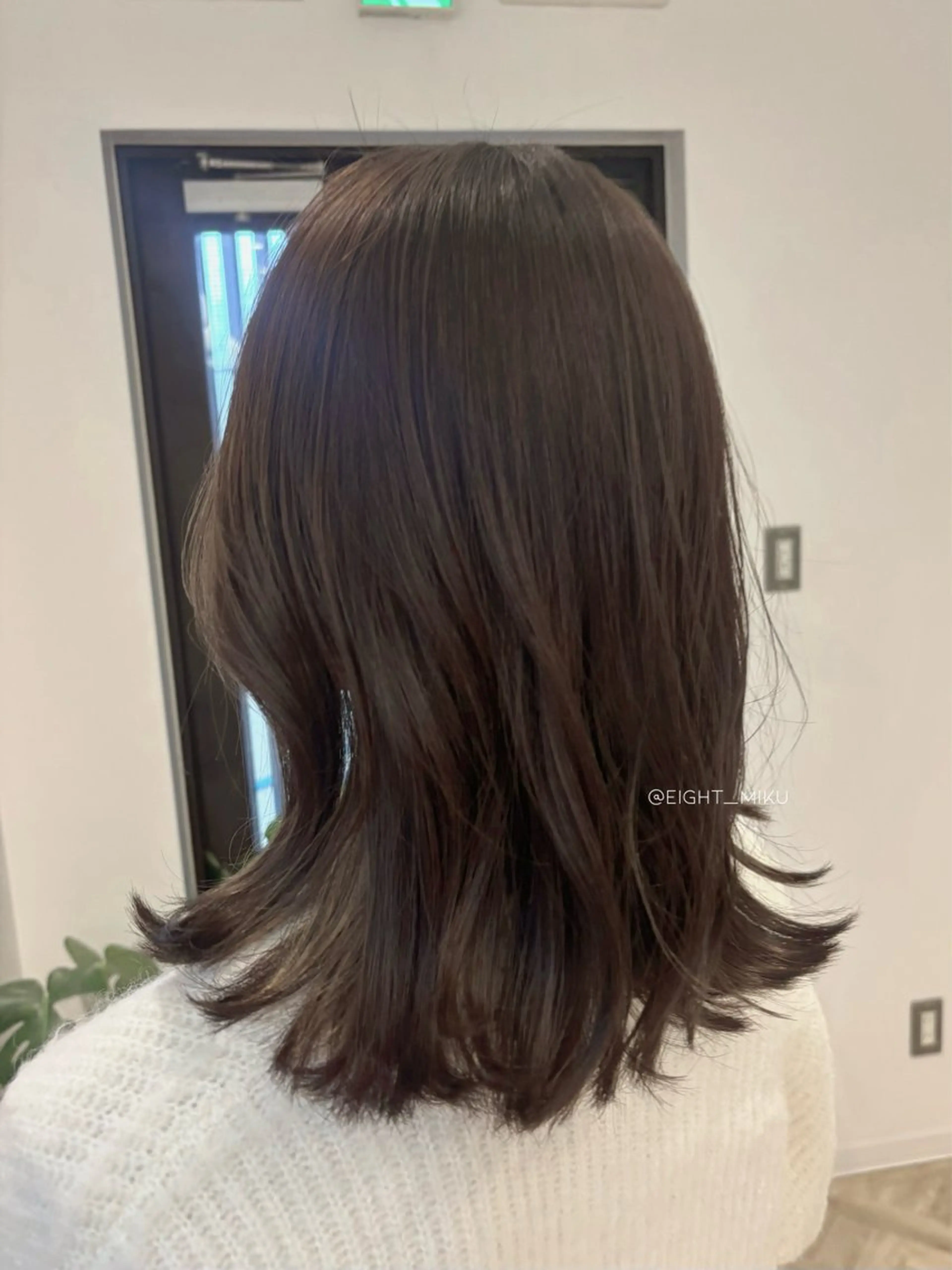 ミディアム カラー ブラウンカラー カット ヘアカラー トリートメント miku🖤名駅¦顔 周り¦ヘアケアのヘアスタイル