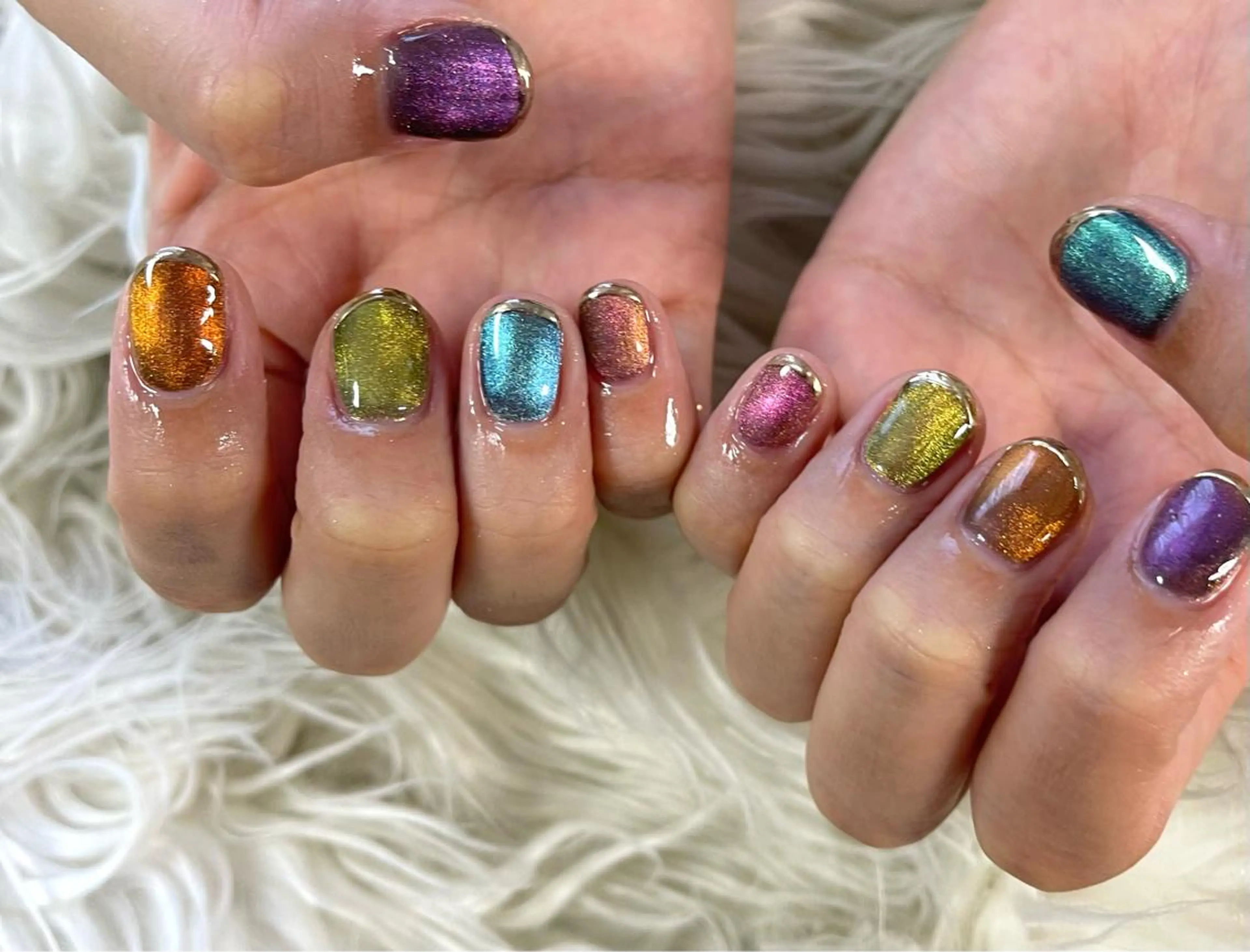 ネイル マグネットネイル ハンドネイル 松田 由真のネイルデザイン