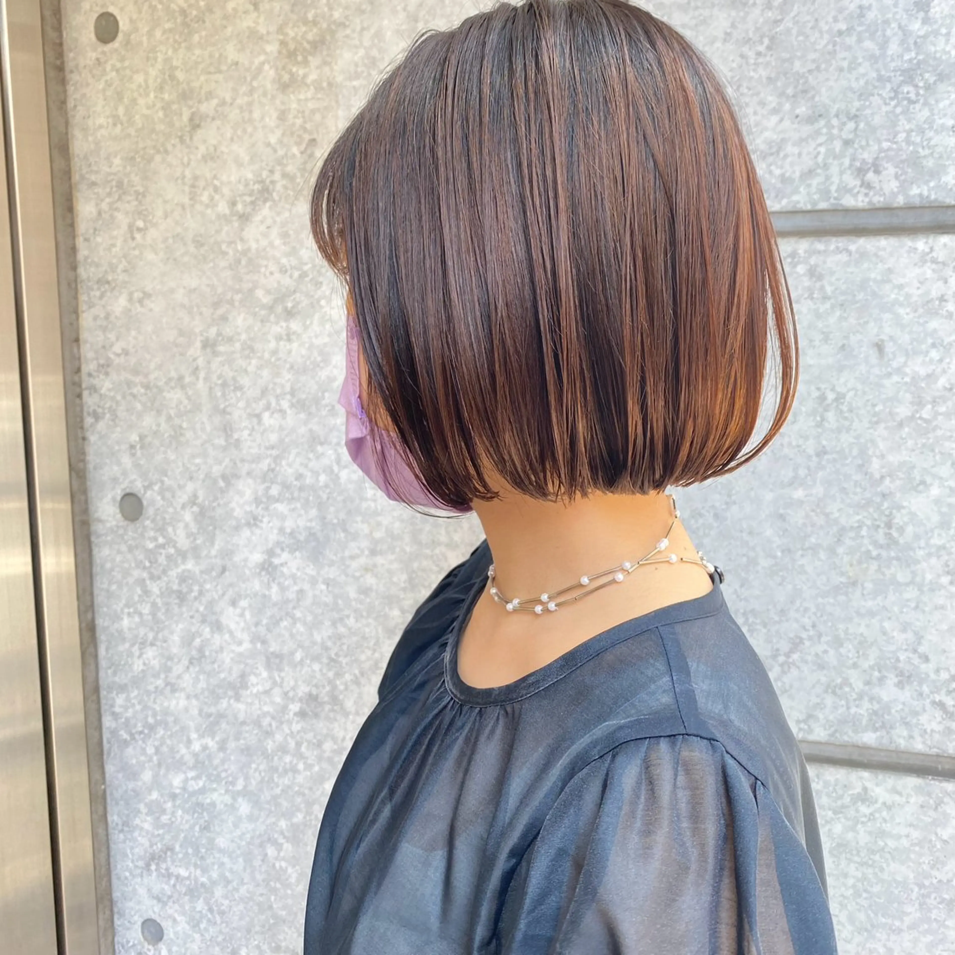 ショート カット ヘアカラー トリートメント 癖毛救済✂️ボブ /髪質改善ストレートのヘアスタイル