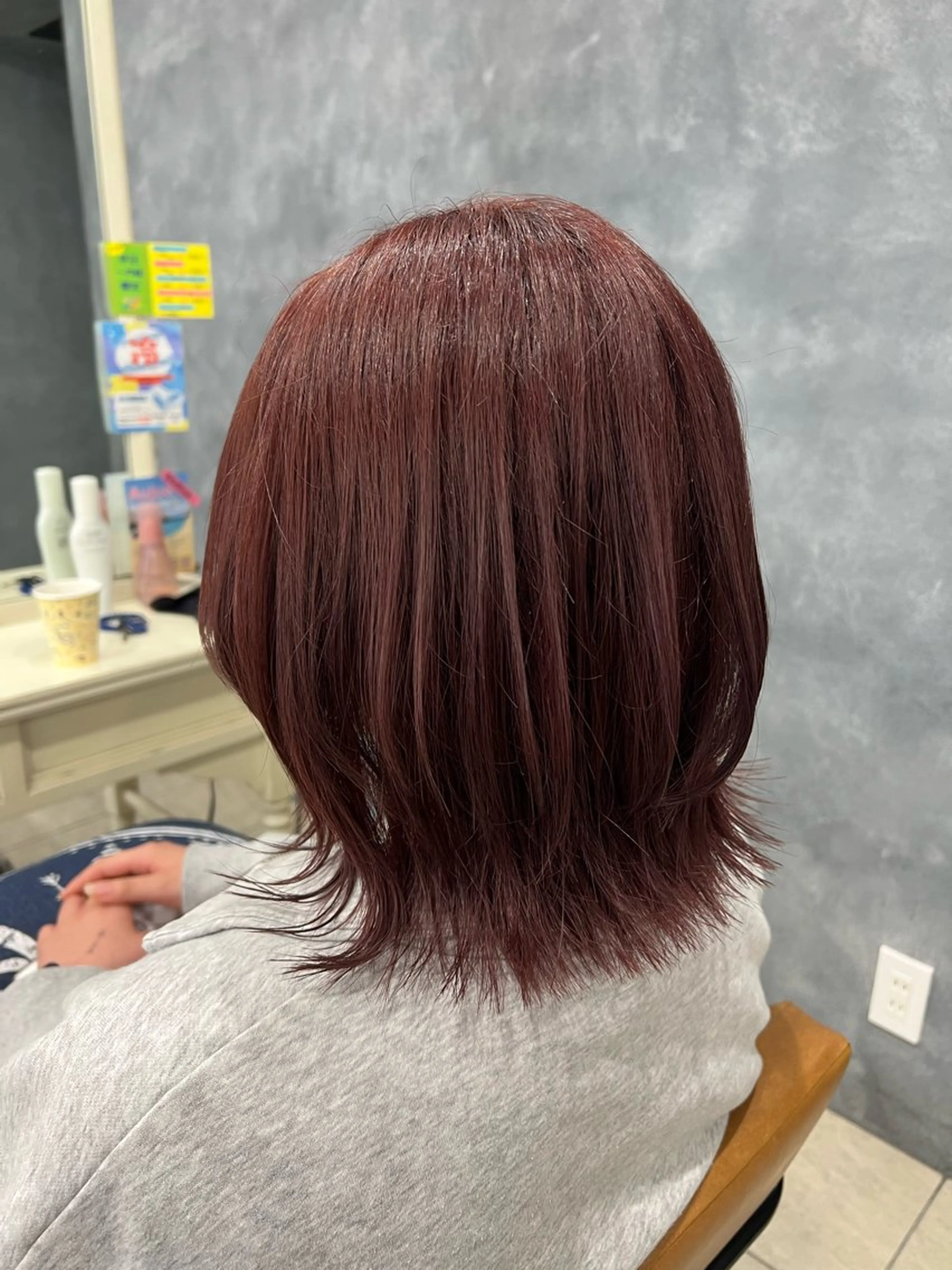 ミディアム ラベンダーブラウン ピンクラベンダー カット ヘアカラー トリートメント ヘアセット 🫧うる艶ヘアー🫧 Yukaのヘアスタイル