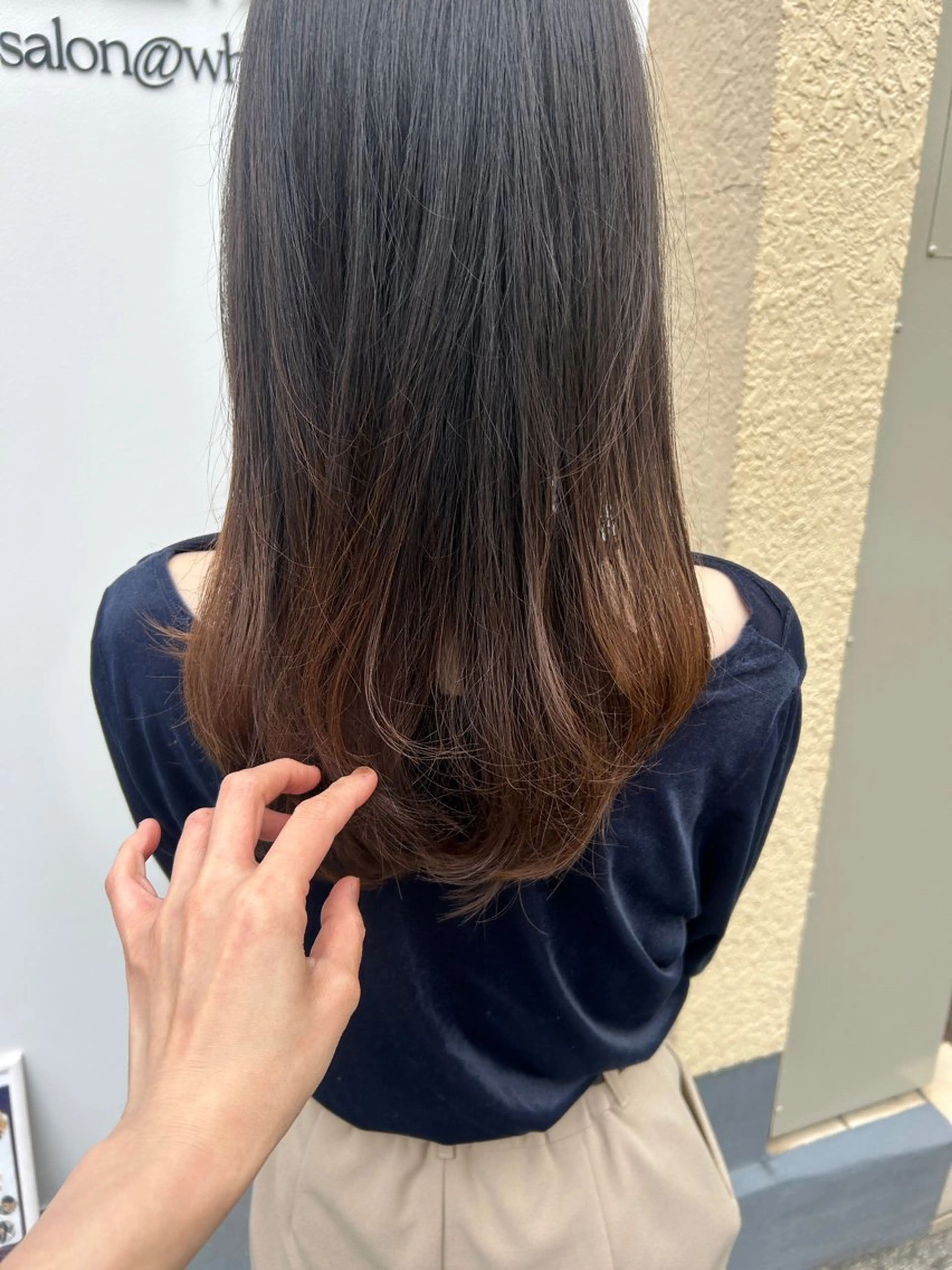 ミディアム カラー カット トリートメント ヘッドスパ 久木原 ゆりのヘアスタイル