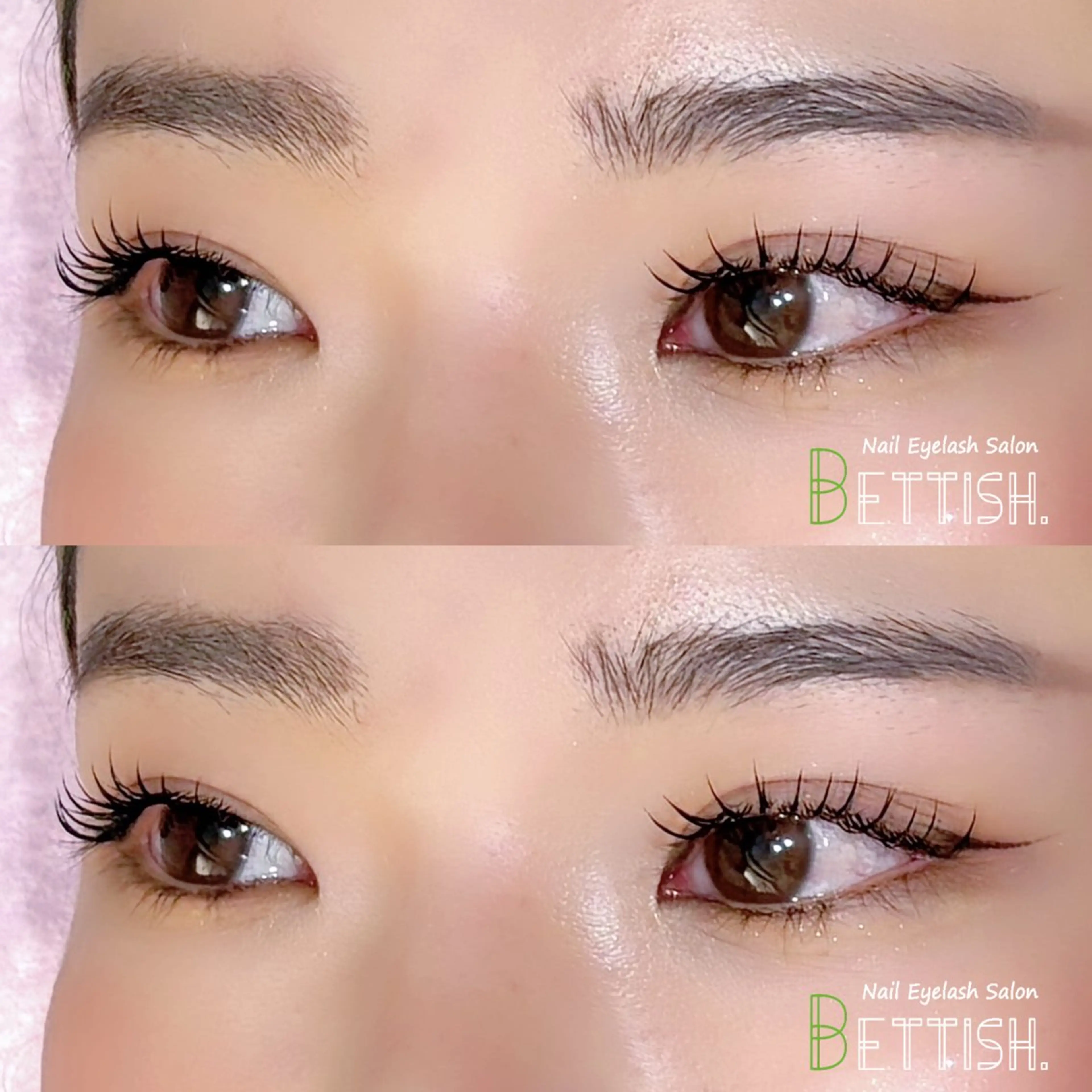 マツエク・マツパ フラットラッシュ BETTISH🩵 SERIのマツエク・マツパデザイン