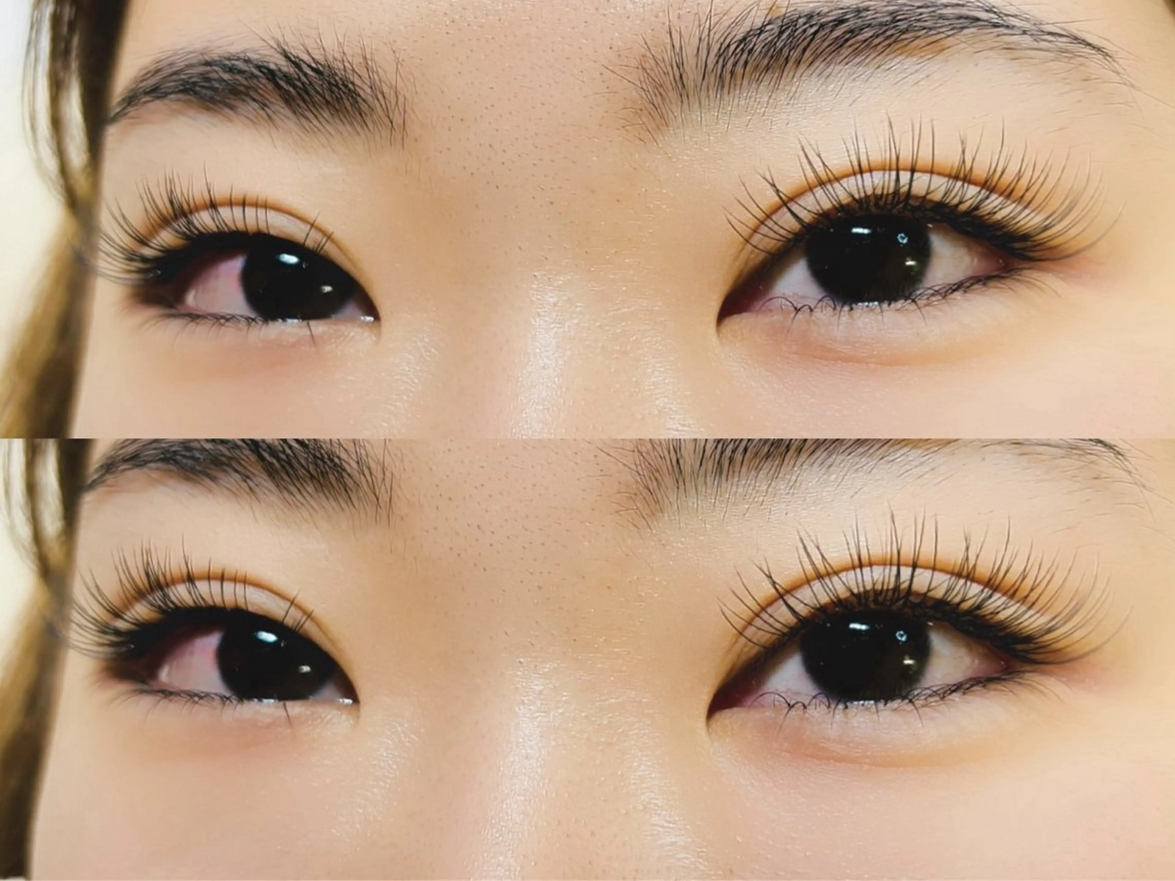 マツエク・マツパ 付け放題 バインドロック 束感まつ毛 フラットラッシュ パリジェンヌラッシュリフト マツエク AURORA RINAのマツエク・マツパデザイン