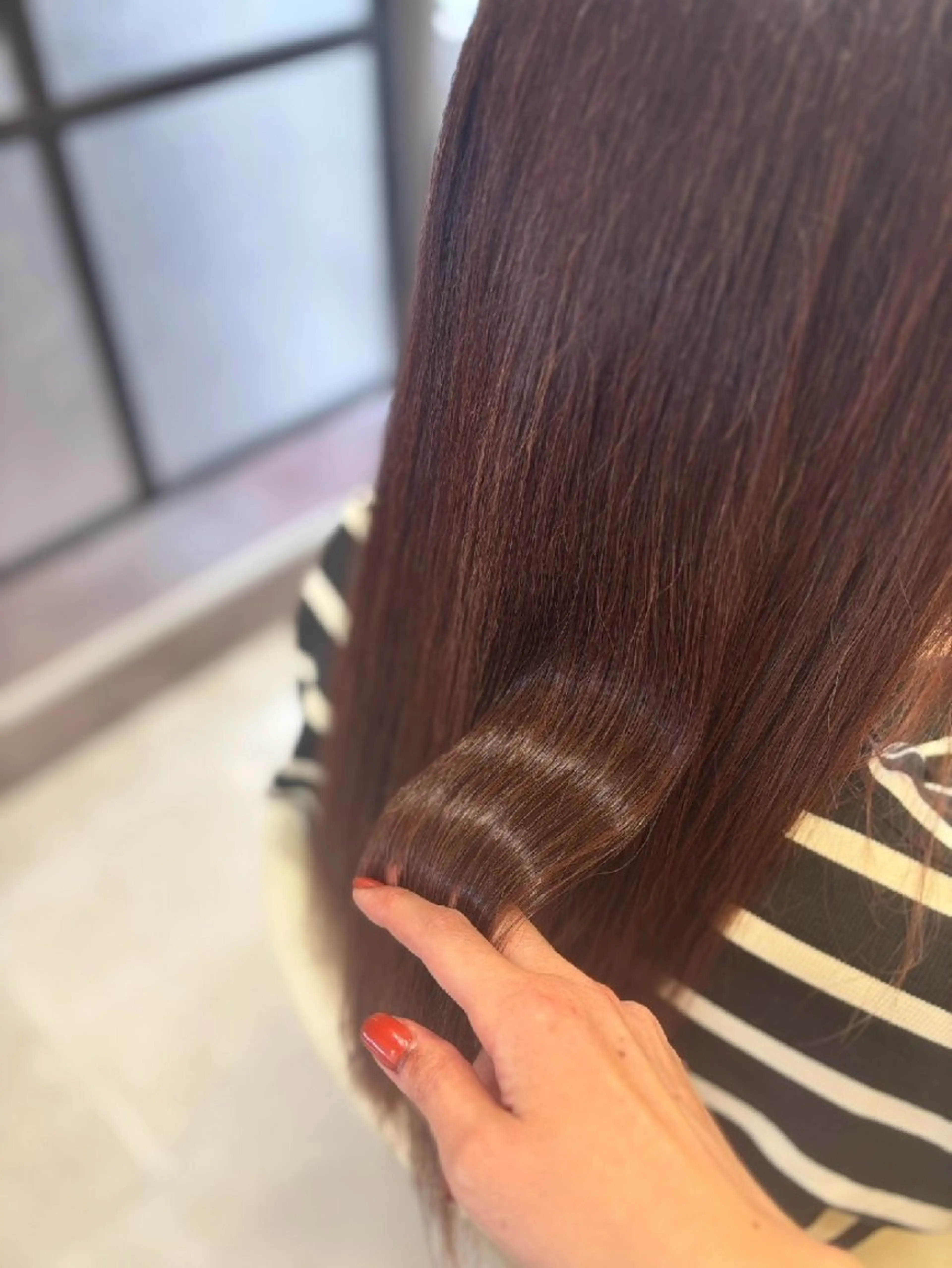 セミロング 髪質改善専門店ar 南森町店のヘアスタイル