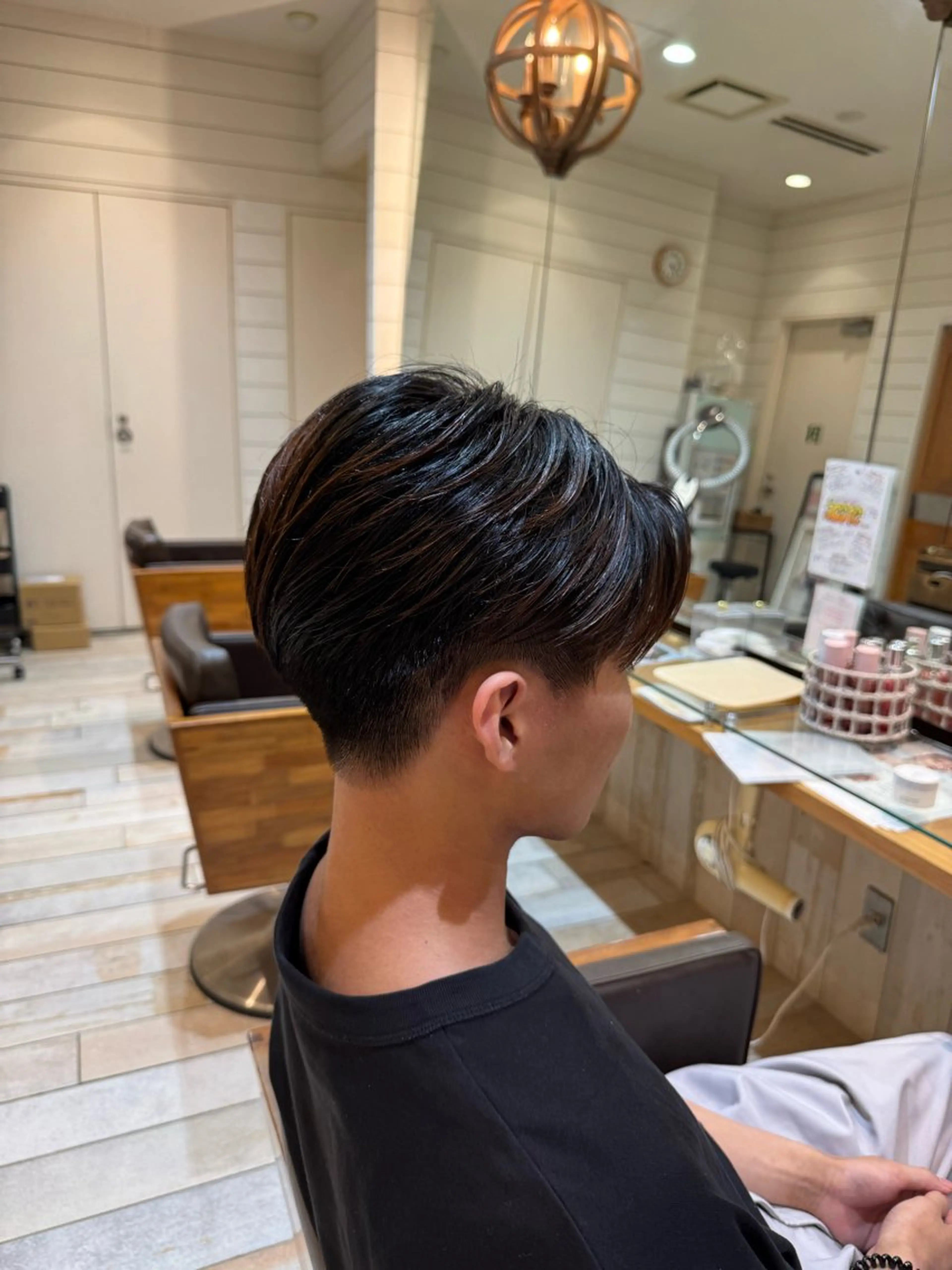 メンズ センターパート 刈り上げ カット ヘッドスパ HIDERO/渋谷/ センターパートのヘアスタイル