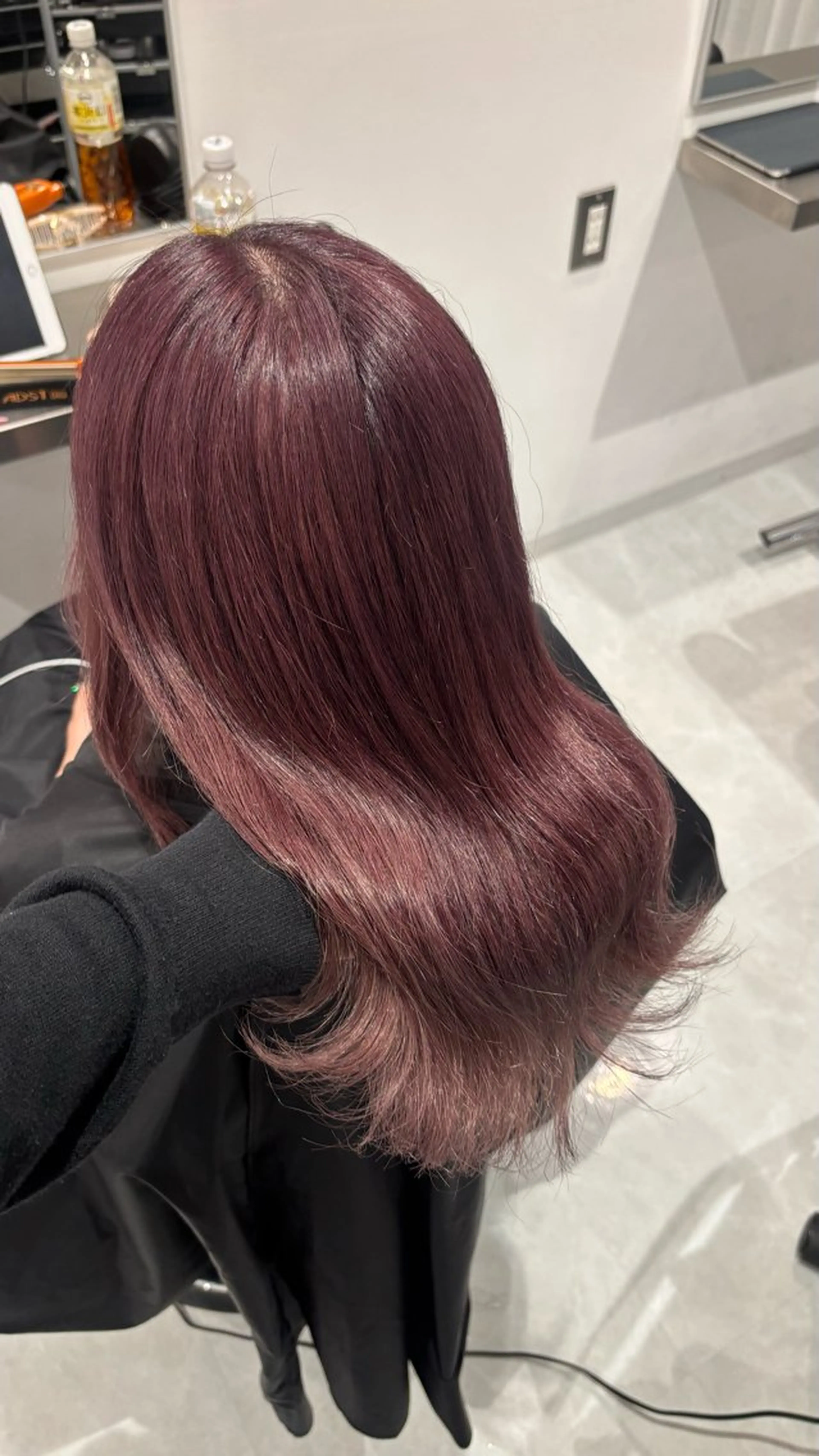 セミロング カラー ベージュカラー ブリーチ ブラウンカラー カシス グレージュ ヘアカラー レイヤーモデル 募集中🕊️正源のヘアスタイル