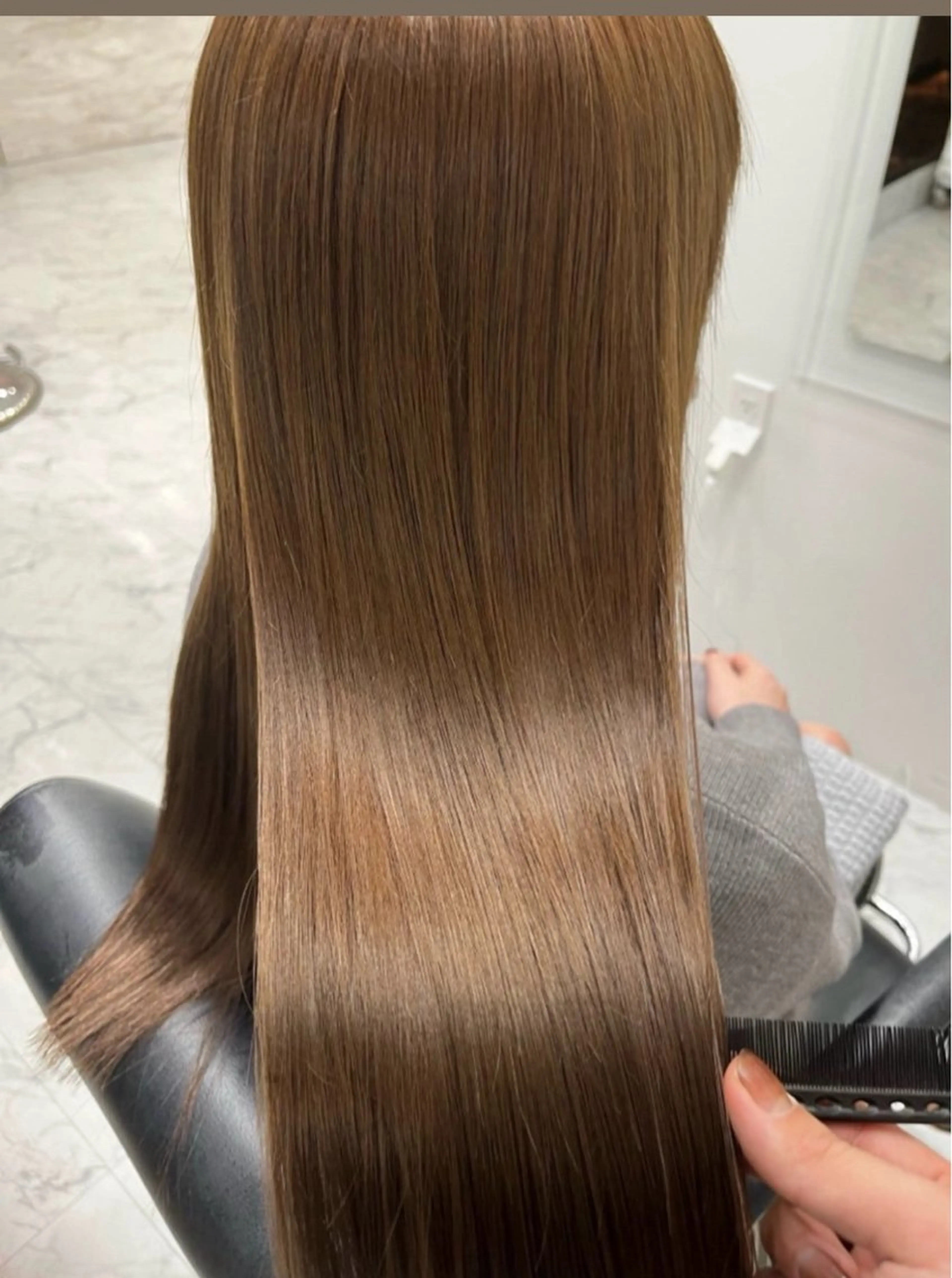 ミディアム ヘアカラー 濱川響太レディース カットモデルのヘアスタイル