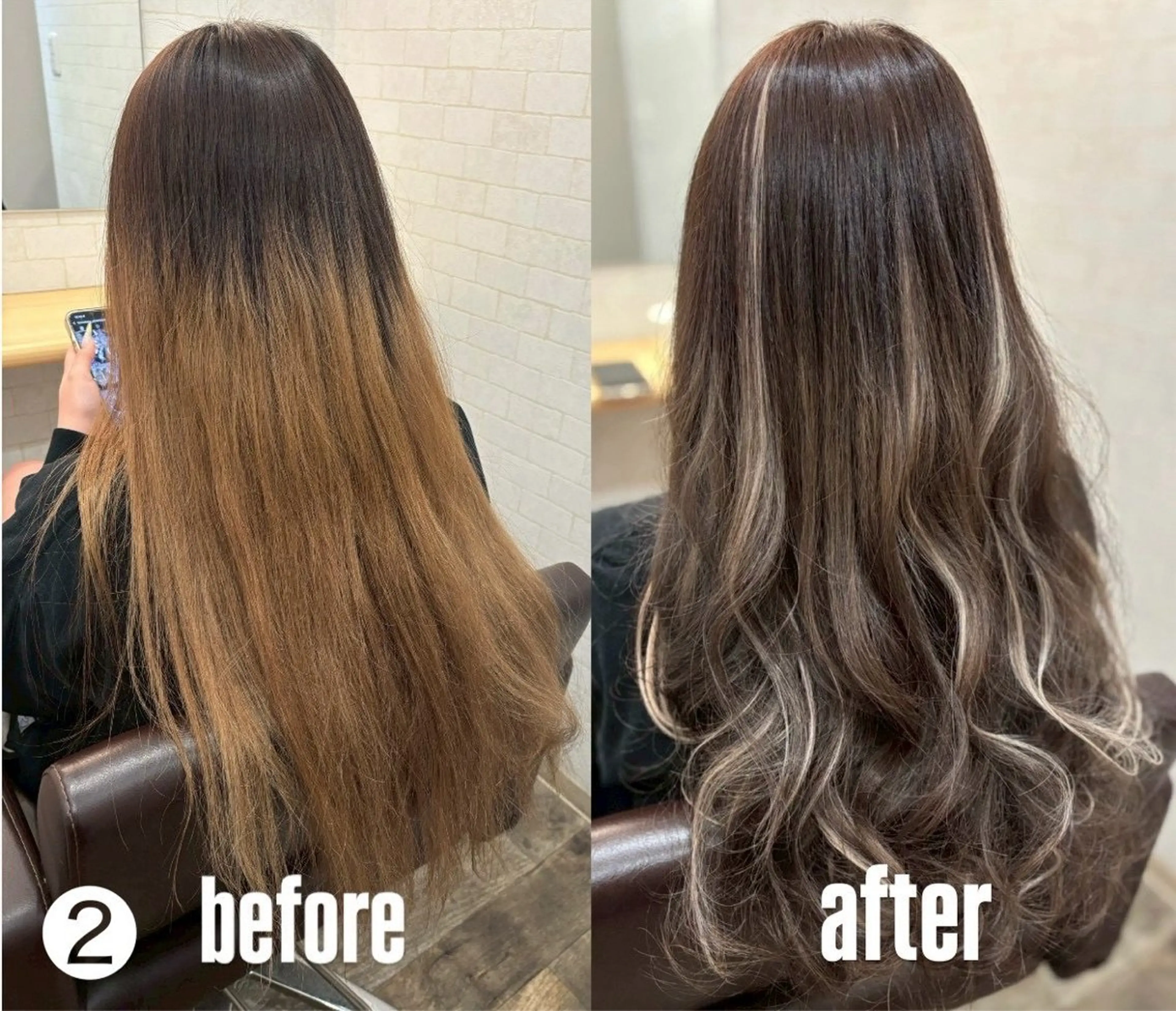 カラー masa ディレクターのヘアスタイル