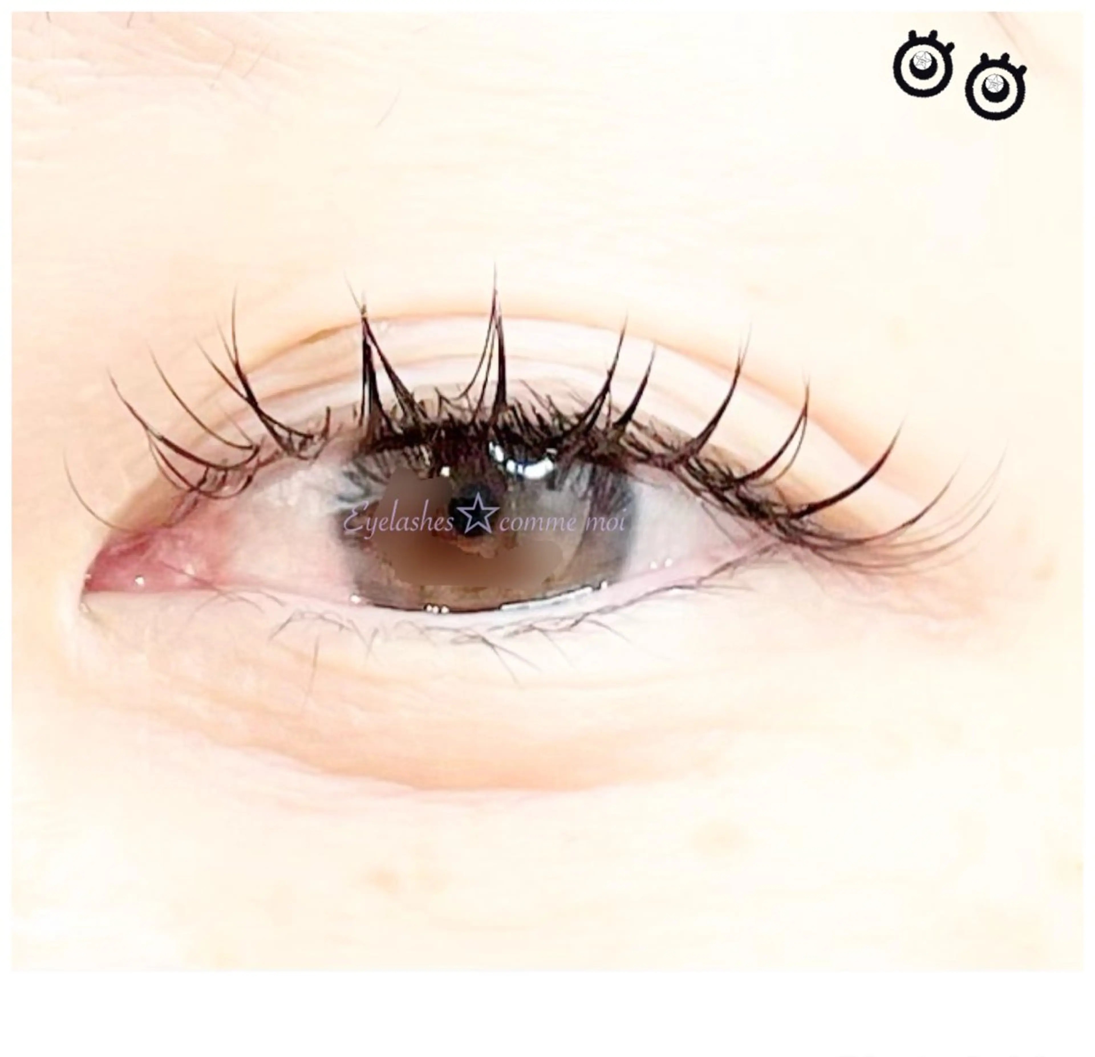 マツエク・マツパ 束感まつ毛 フラットラッシュ マツエク TOMO☆ 高島平のマツエク・マツパデザイン