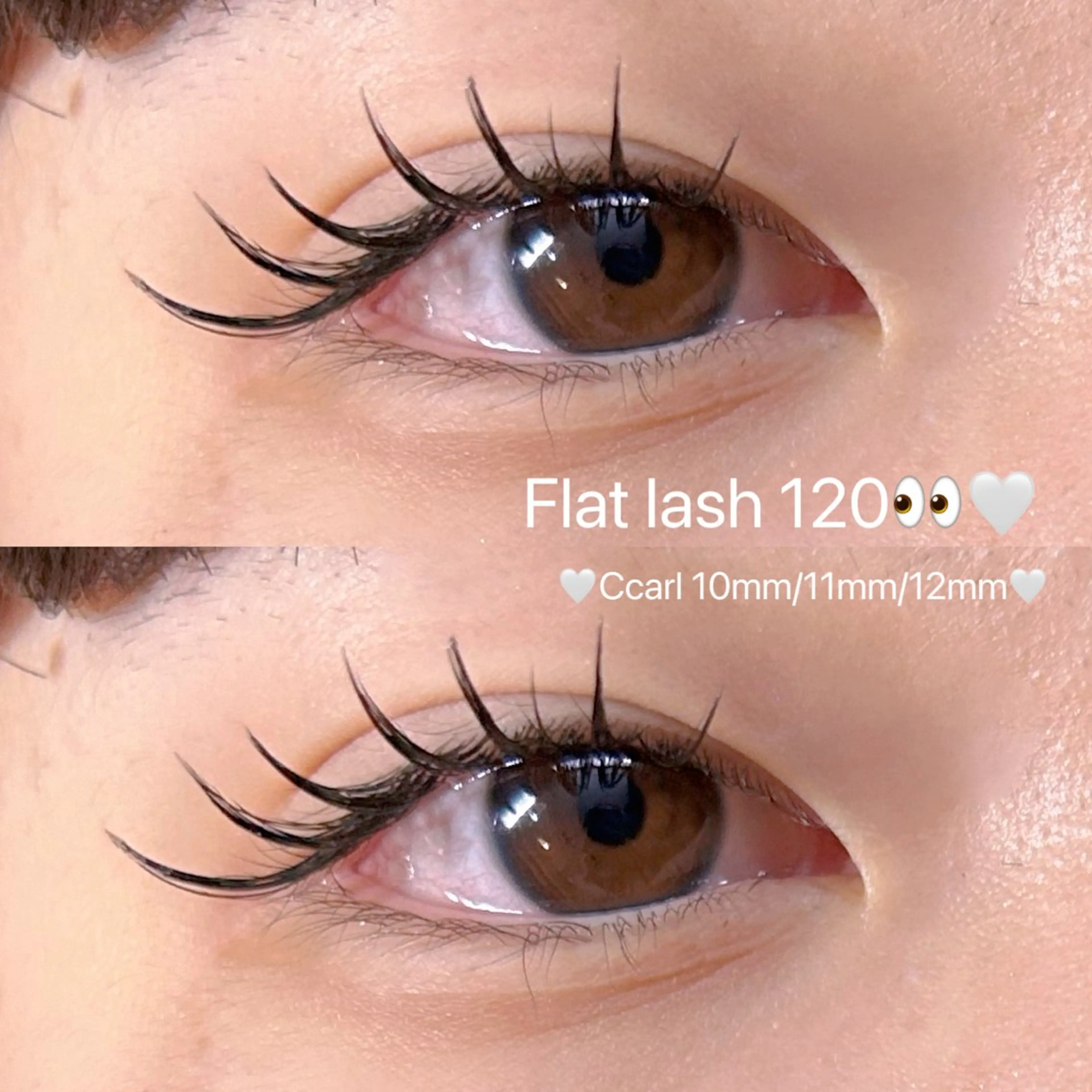 フラットラッシュ120本👀🤍の写真