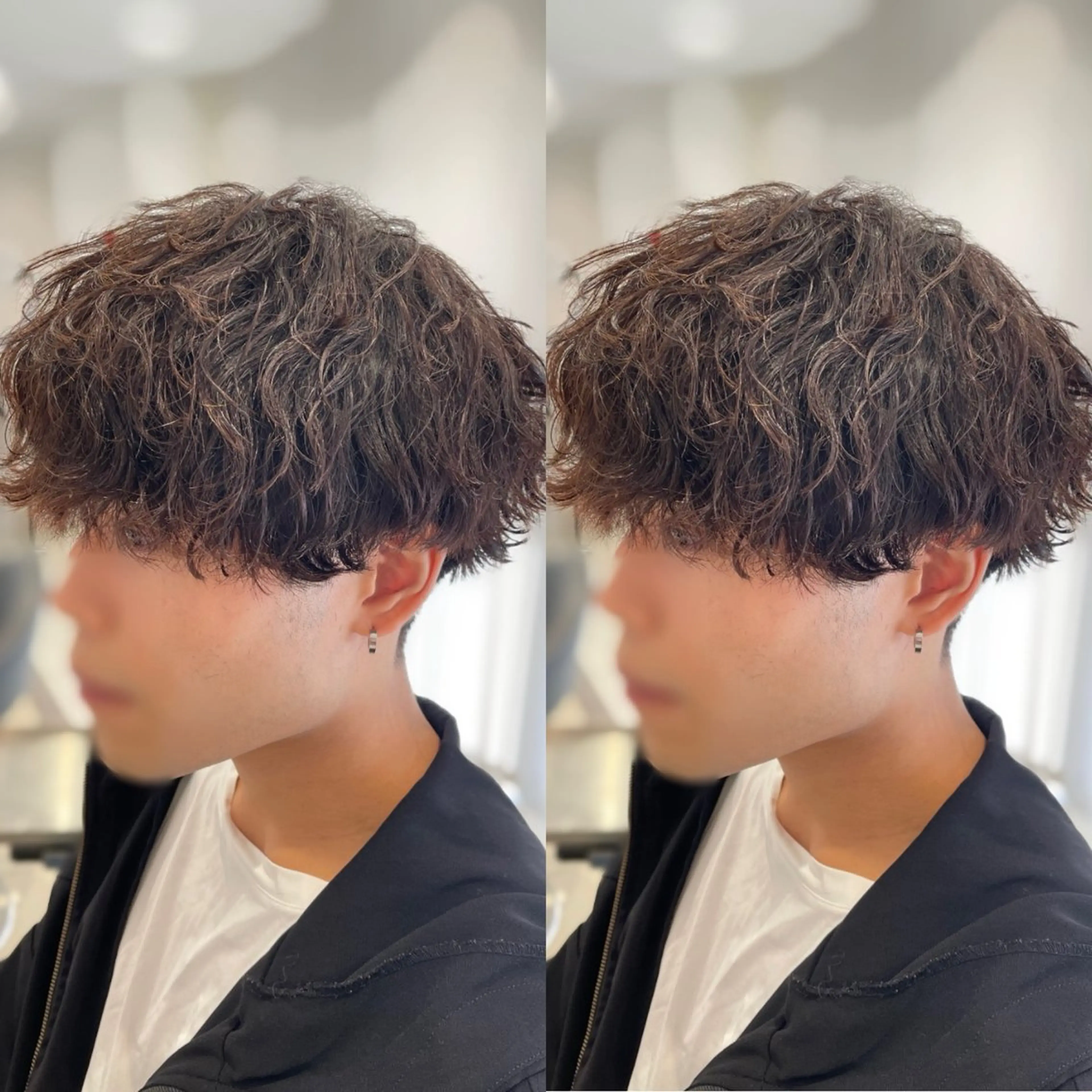 パーマ メンズ マッシュ 波巻きパーマ 🔹メンズ縮毛矯正 川島爽楽🔹のヘアスタイル