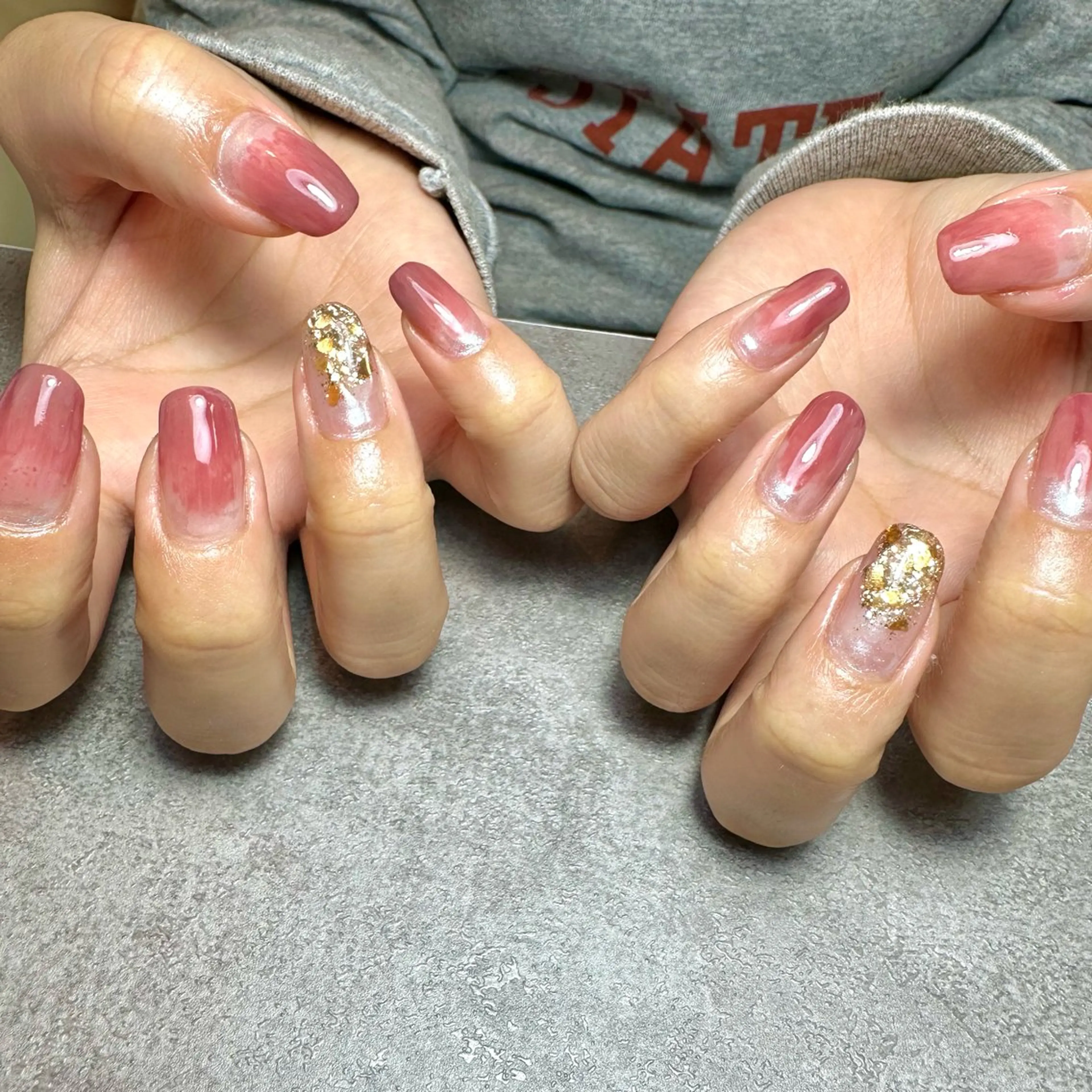 ネイル ラメ(グリッター) ハンドネイル フットネイル GéRanium Harukaのネイルデザイン