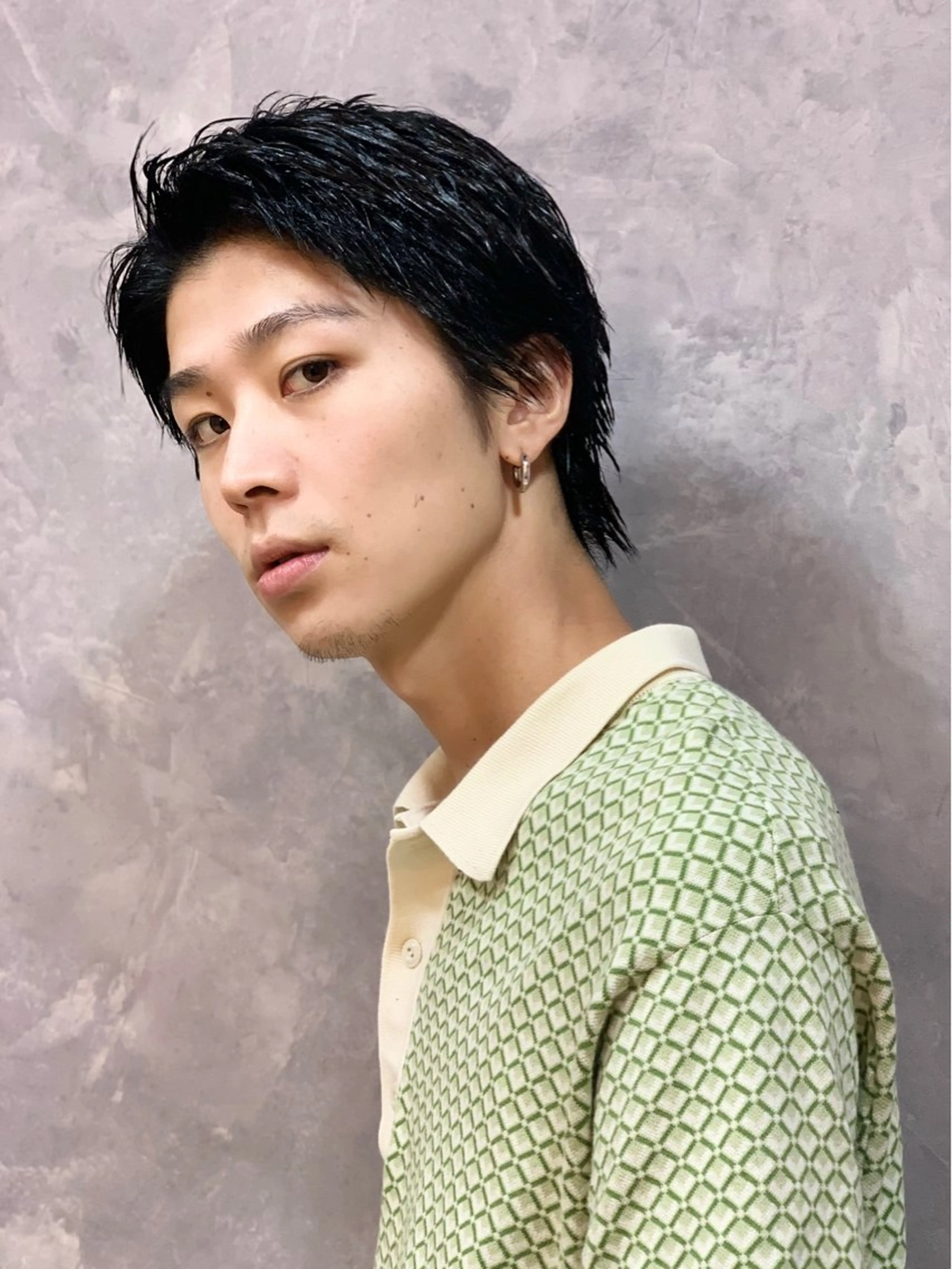 ショート メンズ 七三 ショートヘア カット 佐藤大翔🌐縮毛矯正 🌐メンズパーマのヘアスタイル