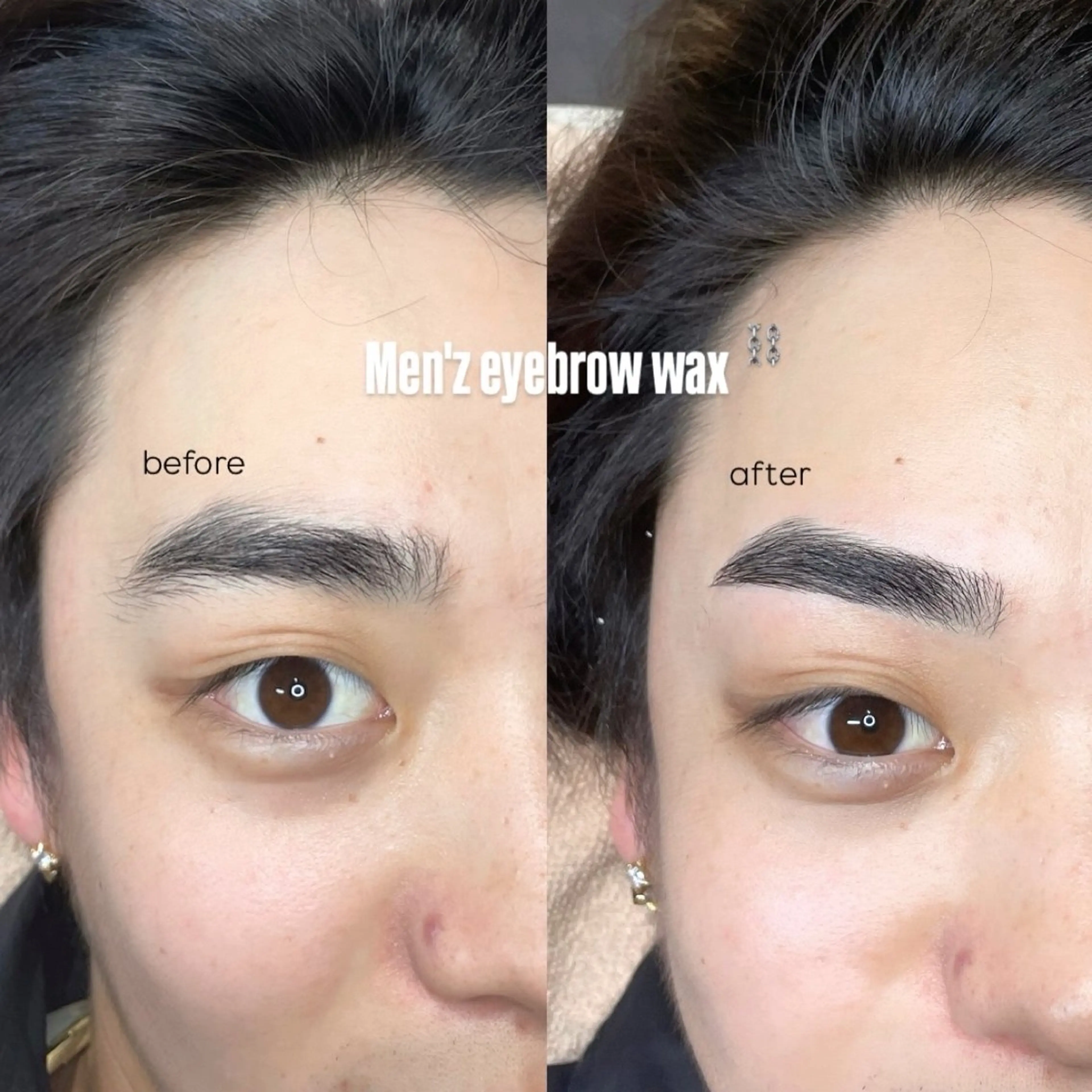 メンズ アイブロウ ワックス脱毛 眉カット momoe💞 銀座アイリストの眉毛・アイブロウイメージ