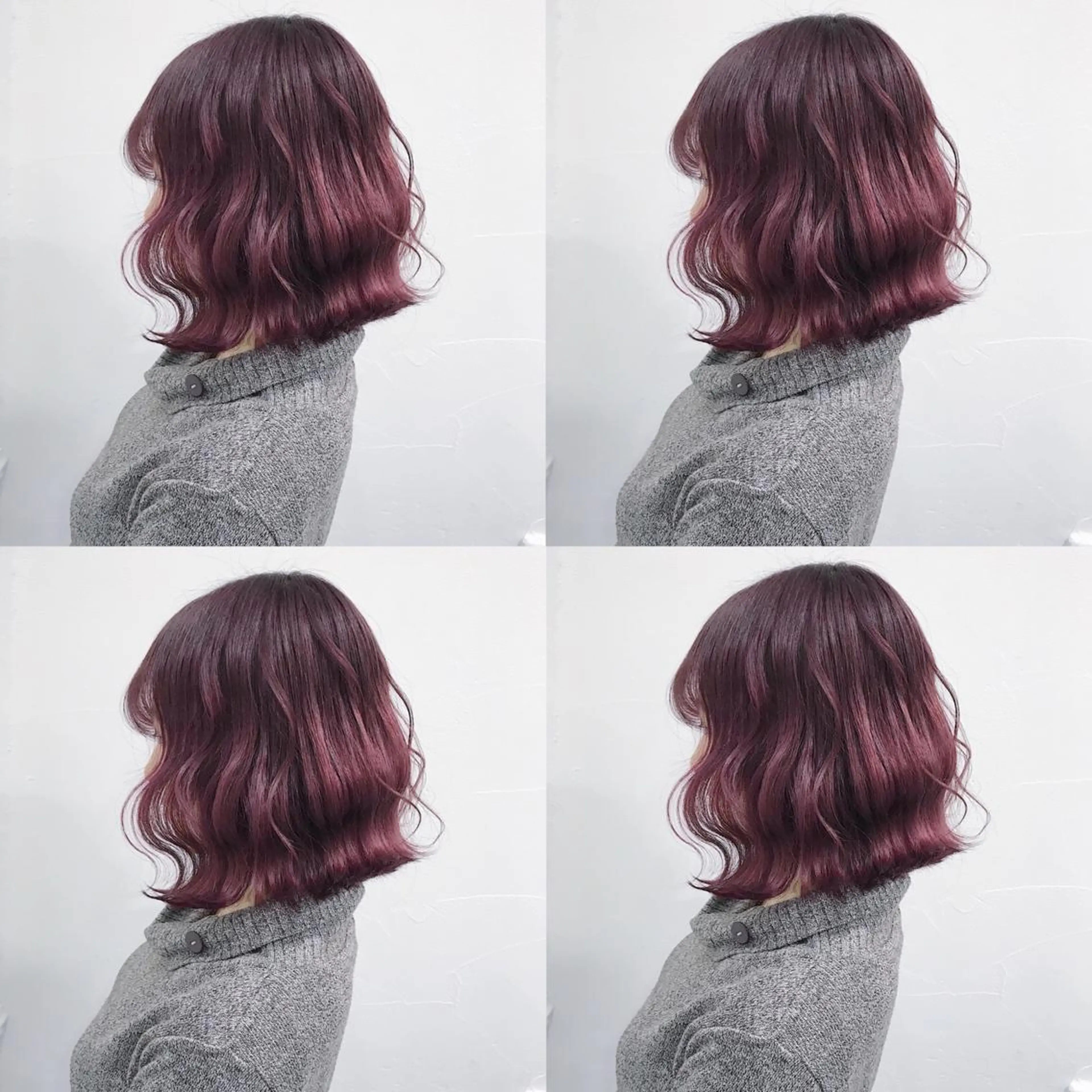 ミディアム カラー ヘアアレンジ ヘアカラー トリートメント TAKUMAブリーチ /切りっぱなし🪽のヘアスタイル