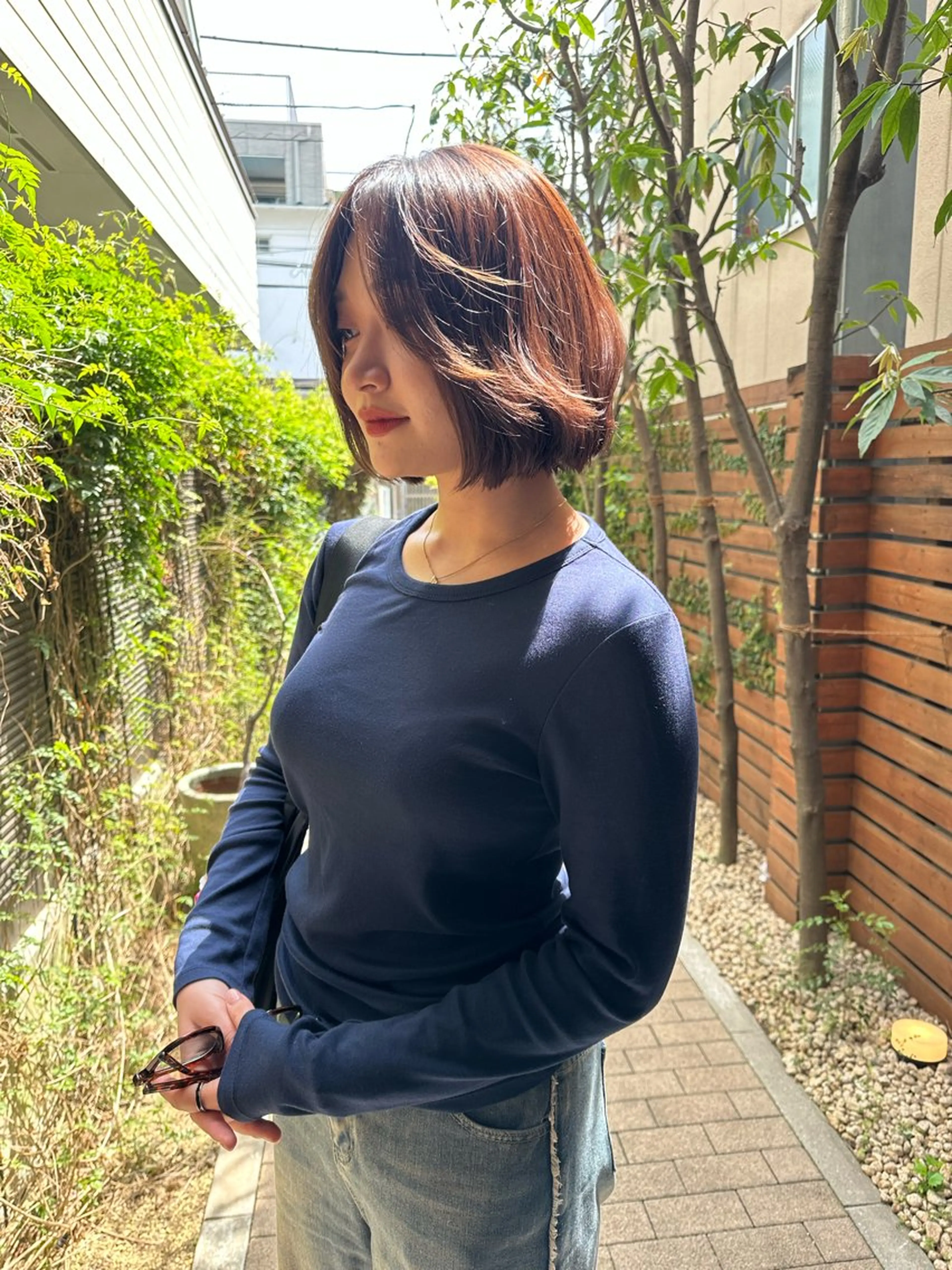 ショート カラー 顔周りカット レイヤーカット カット ヘアカラー ボブ/似合わせカット /ニュアンスカラーのヘアスタイル