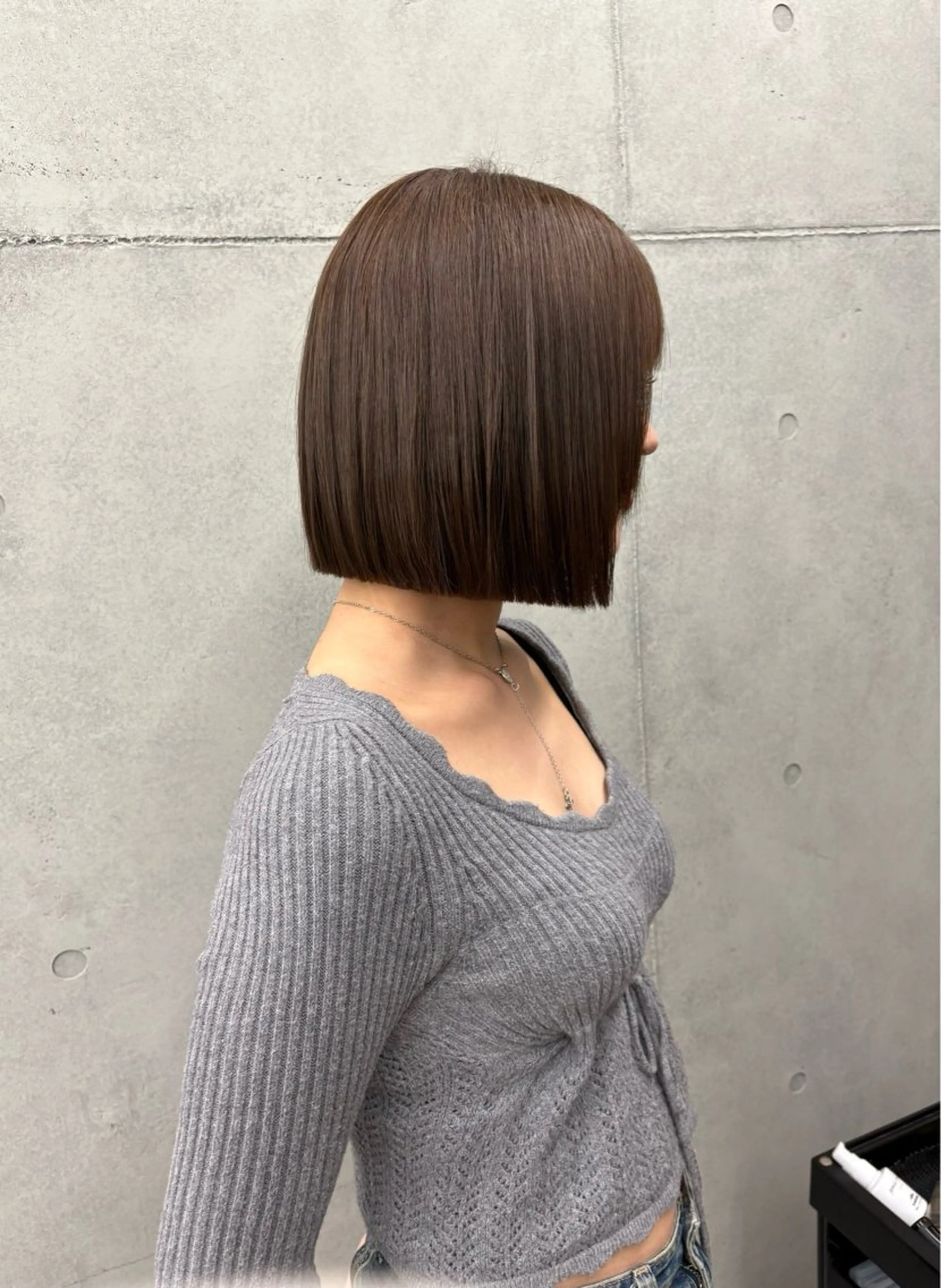 ショート ボブ 顔まわりレイヤー レイヤーカット 暖色/ブラウン/ 透明感/ゆうかのヘアスタイル