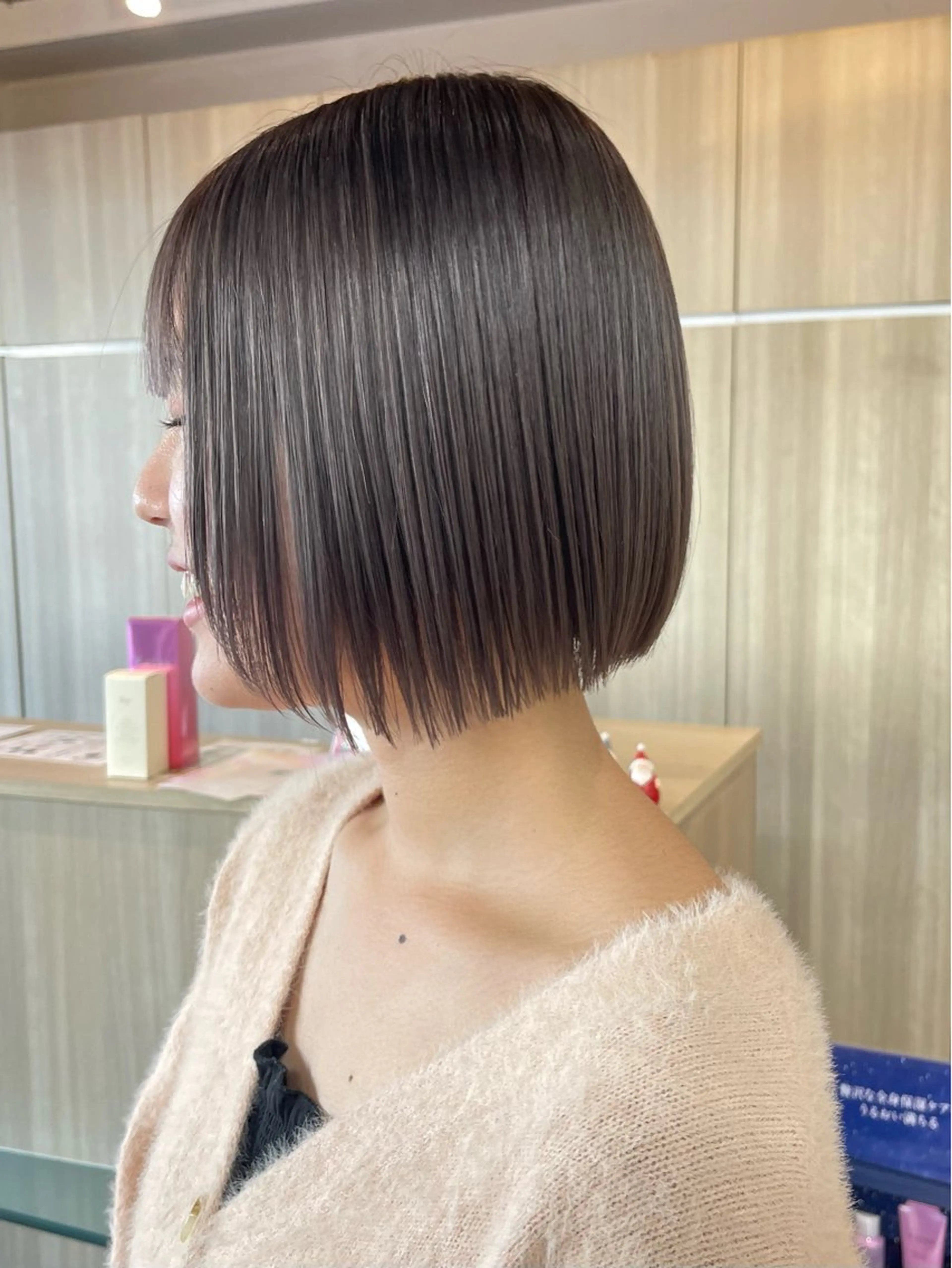 ショート カラー 野田頭 心🌿/ボブ レイヤー/艶カラーのヘアスタイル