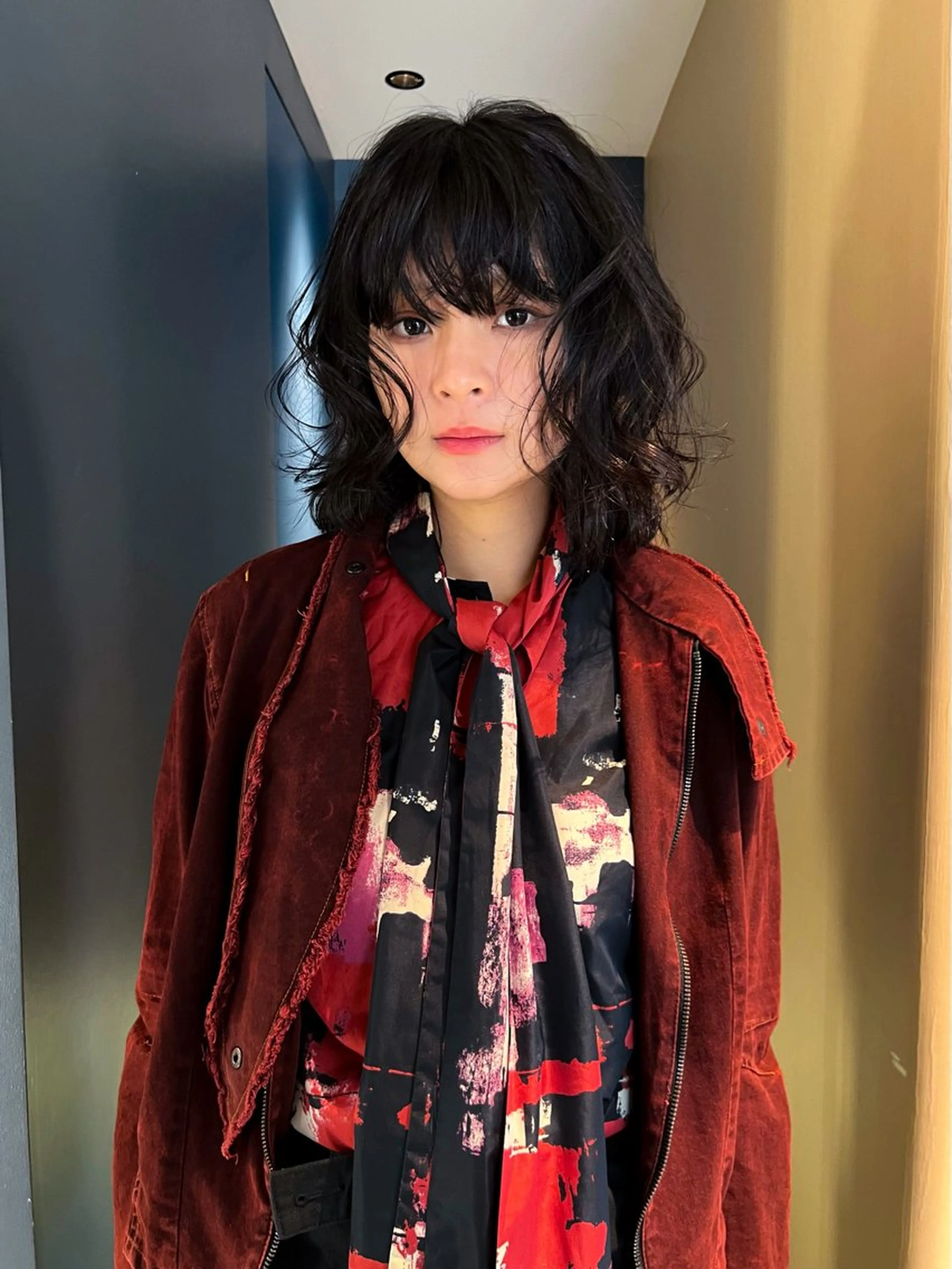 ミディアム ハイトーン/デザイン /ひさやのヘアスタイル