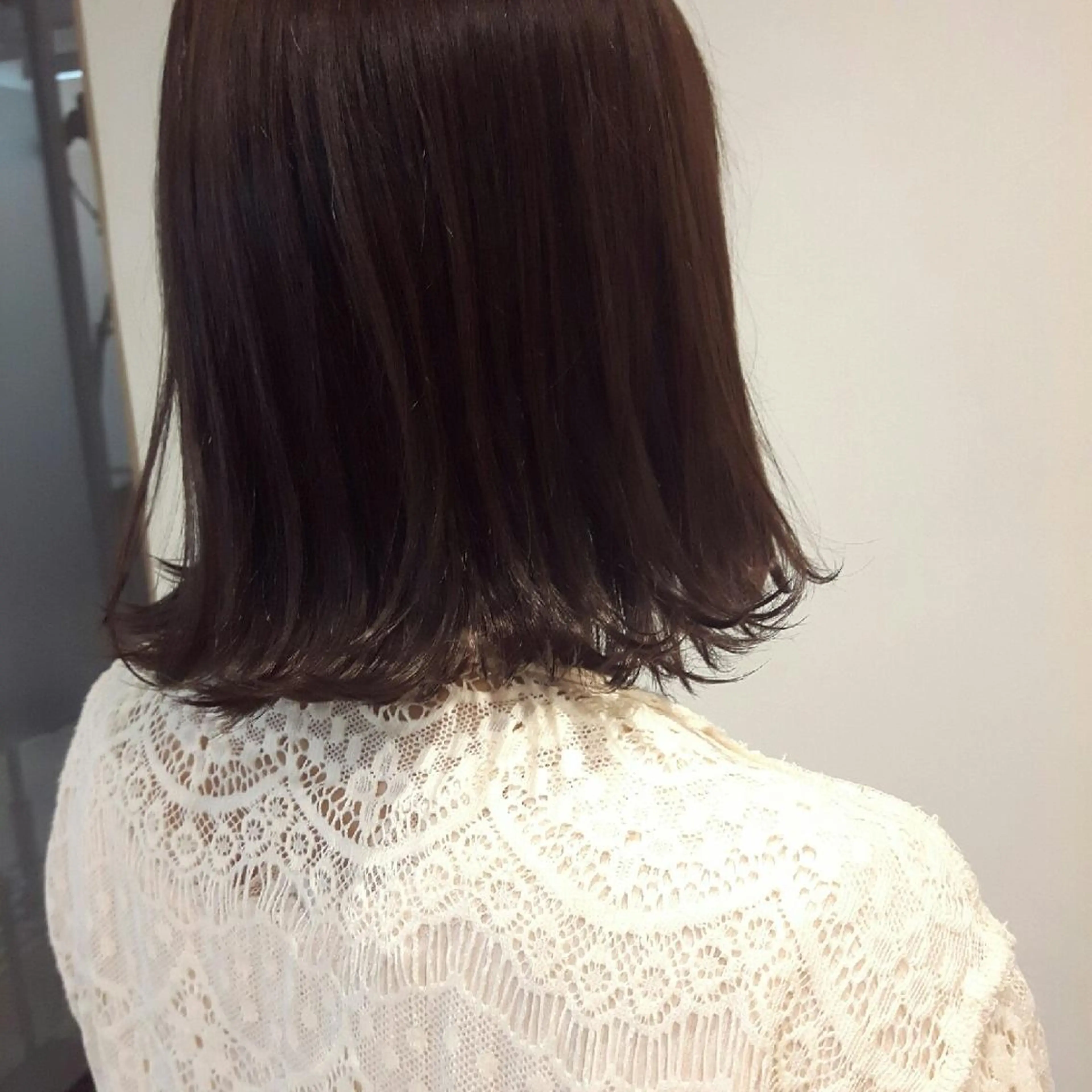 カラー バイオレットカラー クニモトハルナ ボブ/柔らかカラーのヘアスタイル