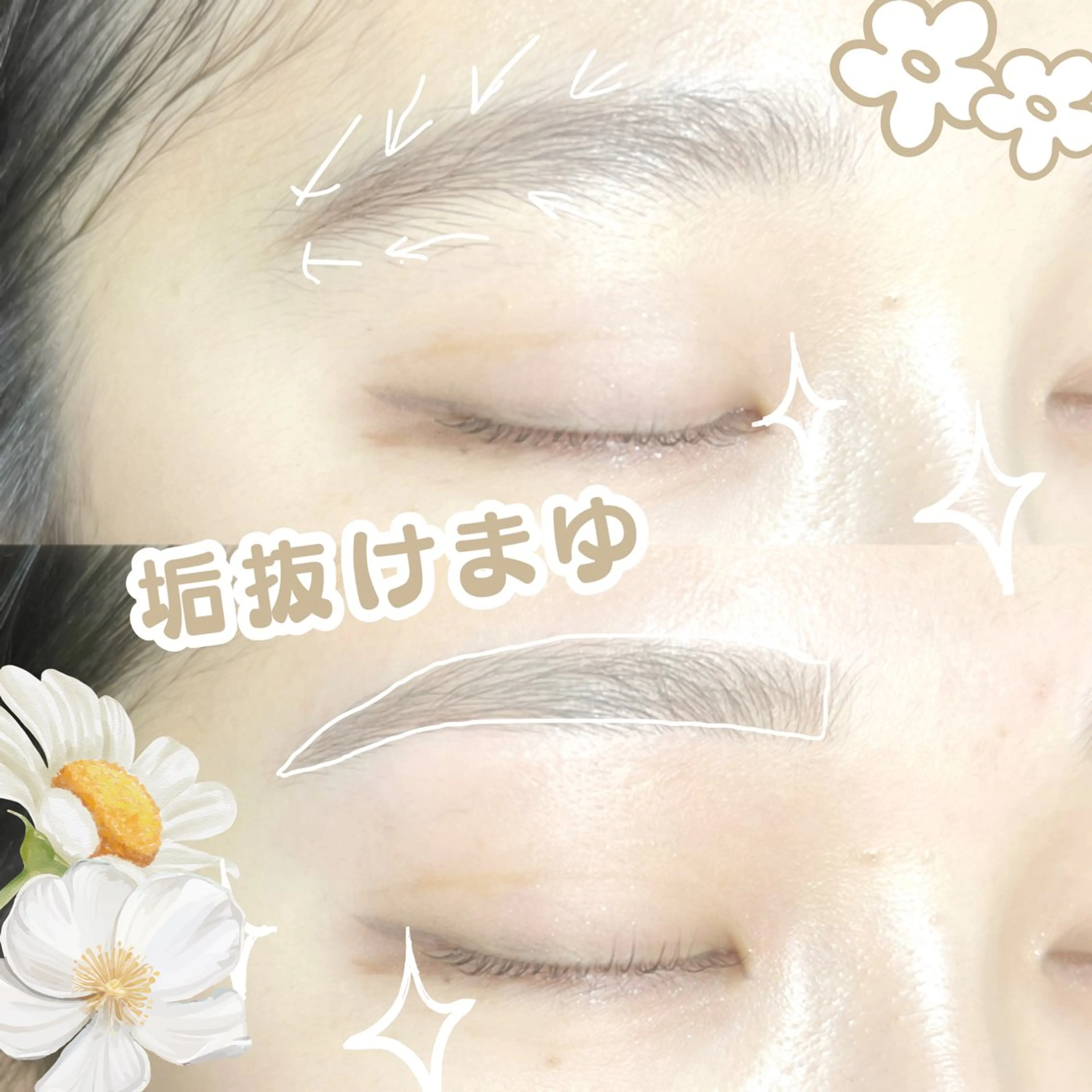 アイブロウ 眉毛ワックス脱毛 ワックス脱毛 眉カット その他(アイブロウ) 🌸🧡六本木 脱毛しずか🧡🫧の眉毛・アイブロウイメージ