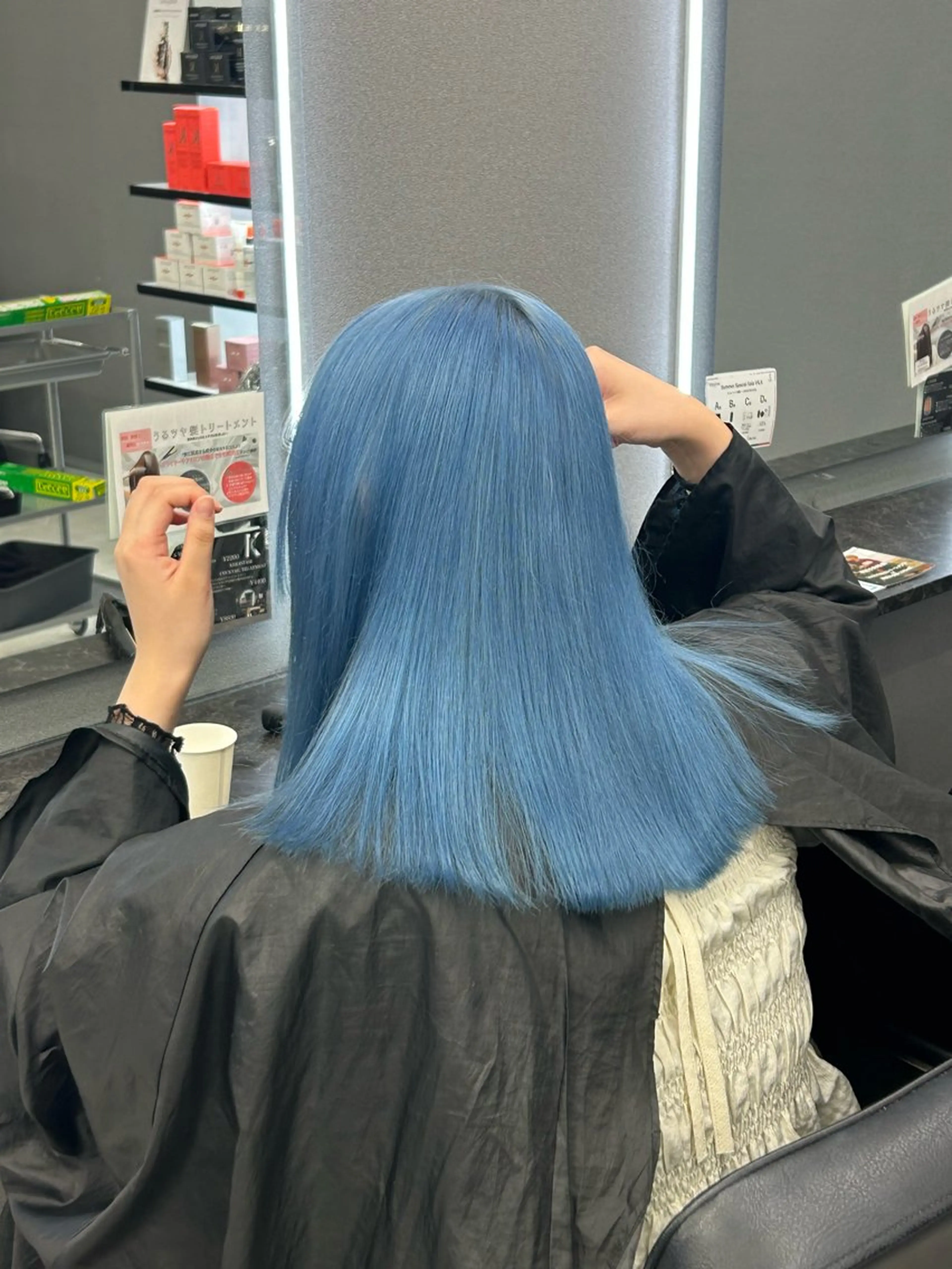 ミディアム カラー メンズカット/ ハイトーン/琉輝のヘアスタイル