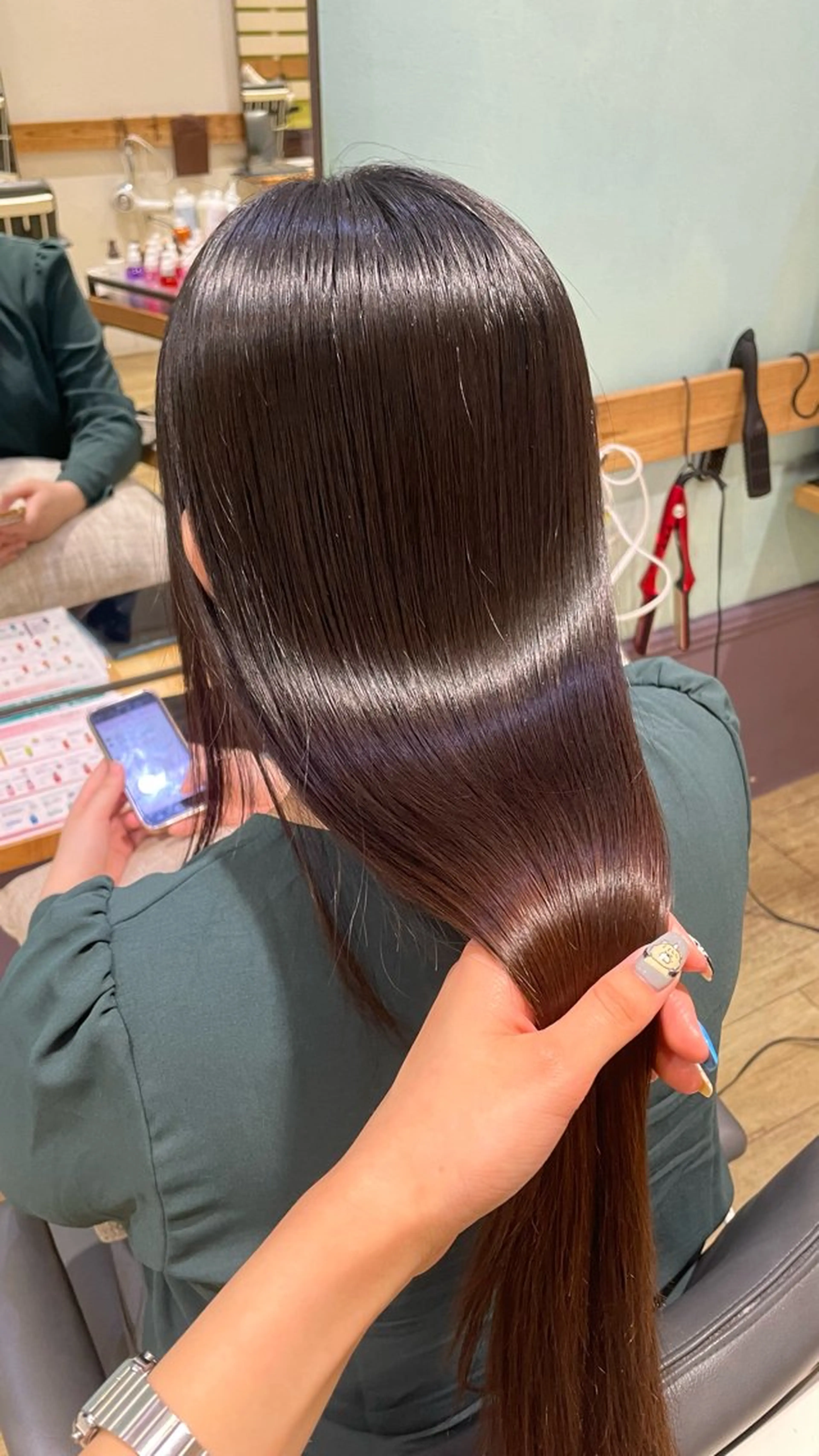 縮毛矯正 暖色カラー/レイヤー 唯菜 ﾕｲﾅのヘアスタイル