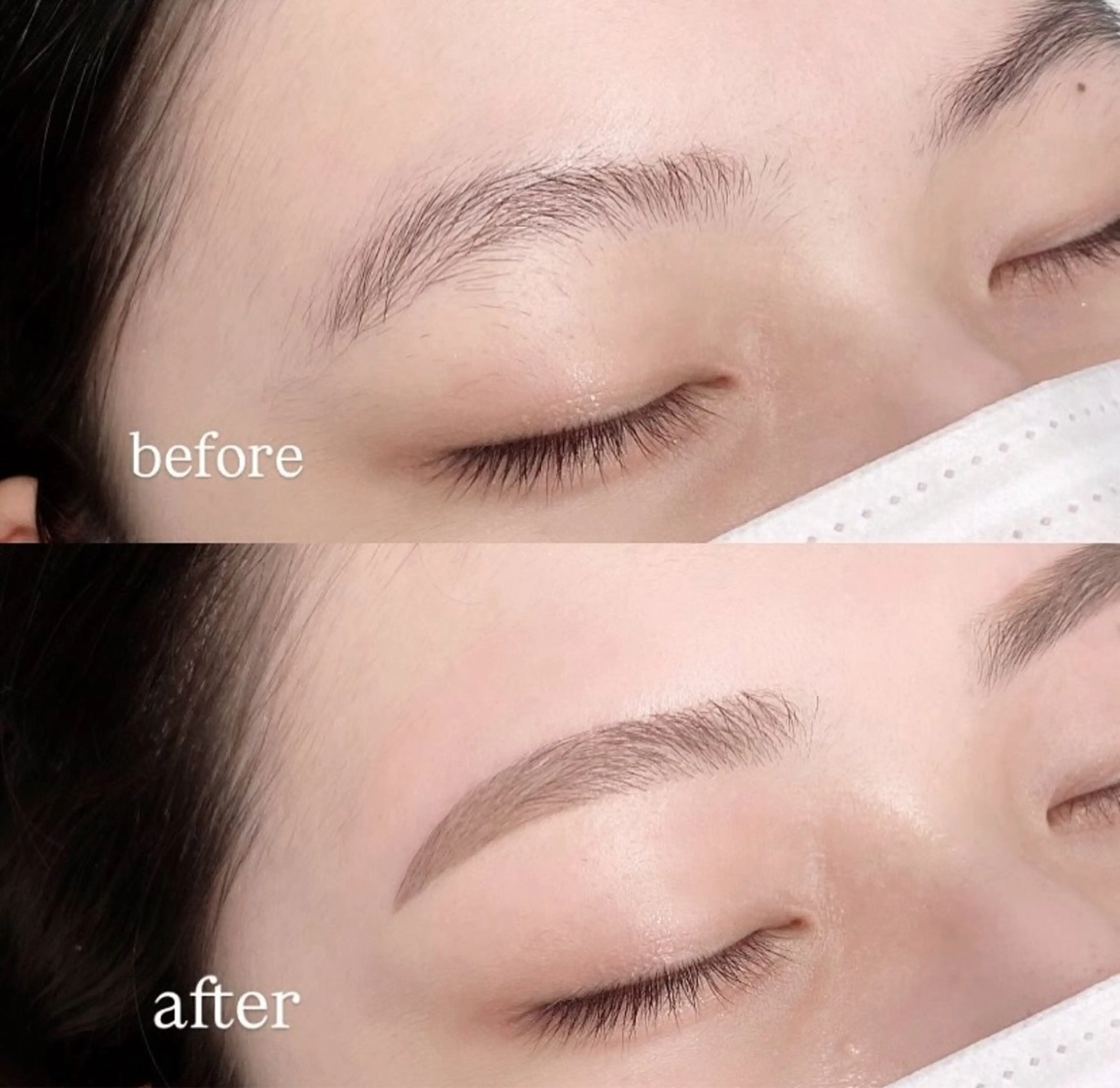 アイブロウ 眉毛ワックス脱毛 マツエク/束感まつげ 韓国風/nico🎀のマツエク・マツパデザイン