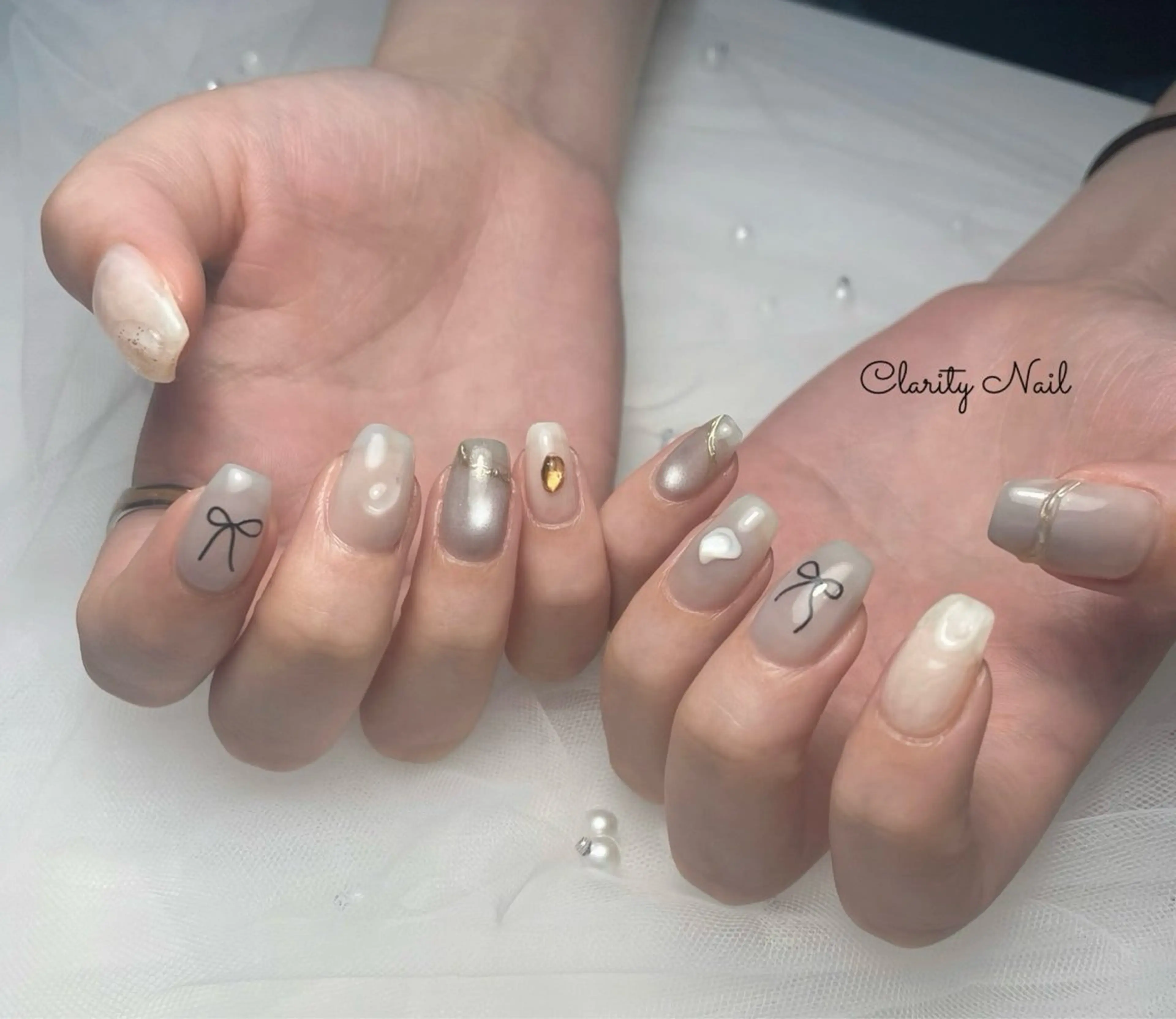 ネイル アートネイル 持ち込み ハンドネイル Clarity Nailのネイルデザイン