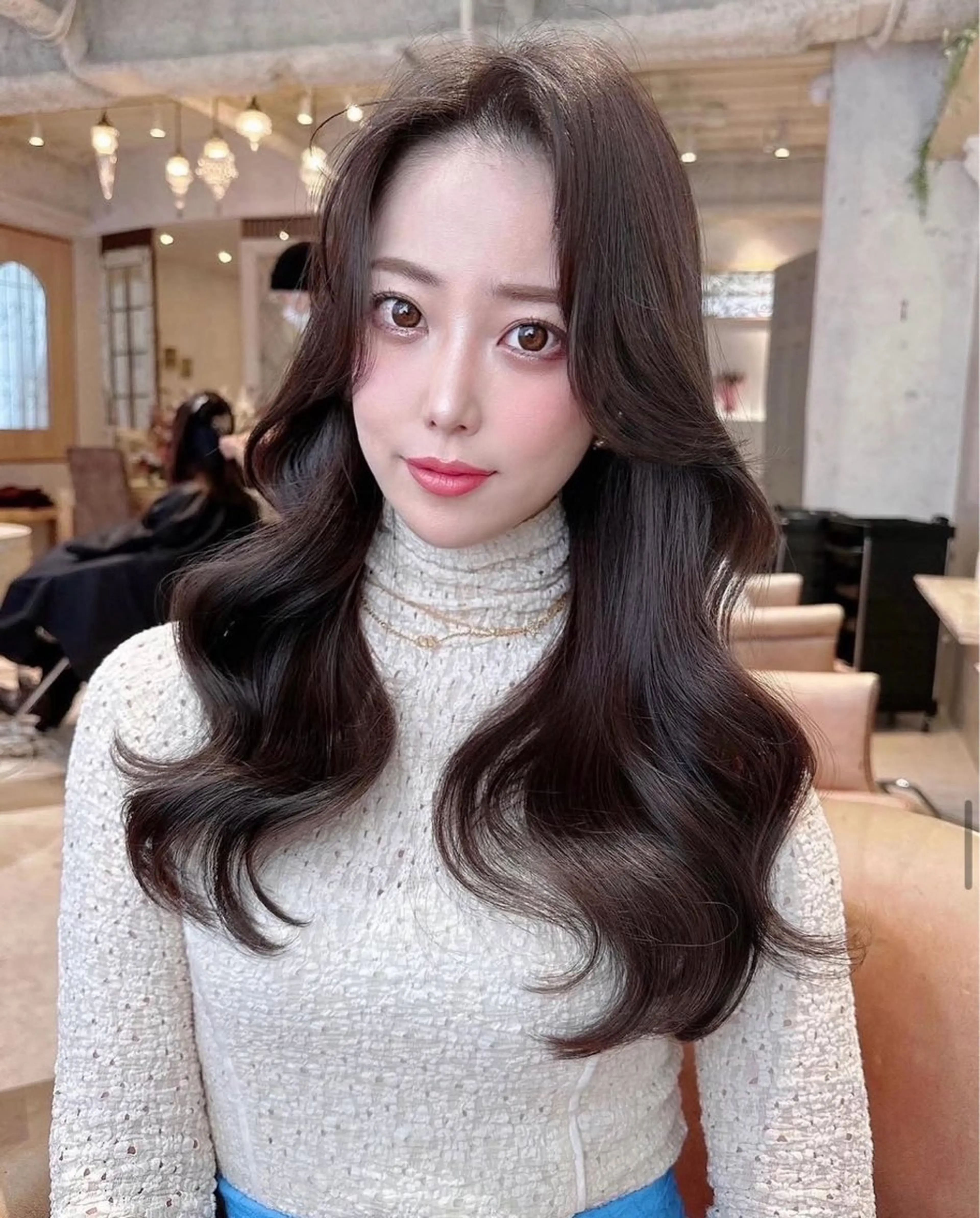 ロング ヘアカラー トリートメント 透明感カラー/髪質 改善/RINAのヘアスタイル