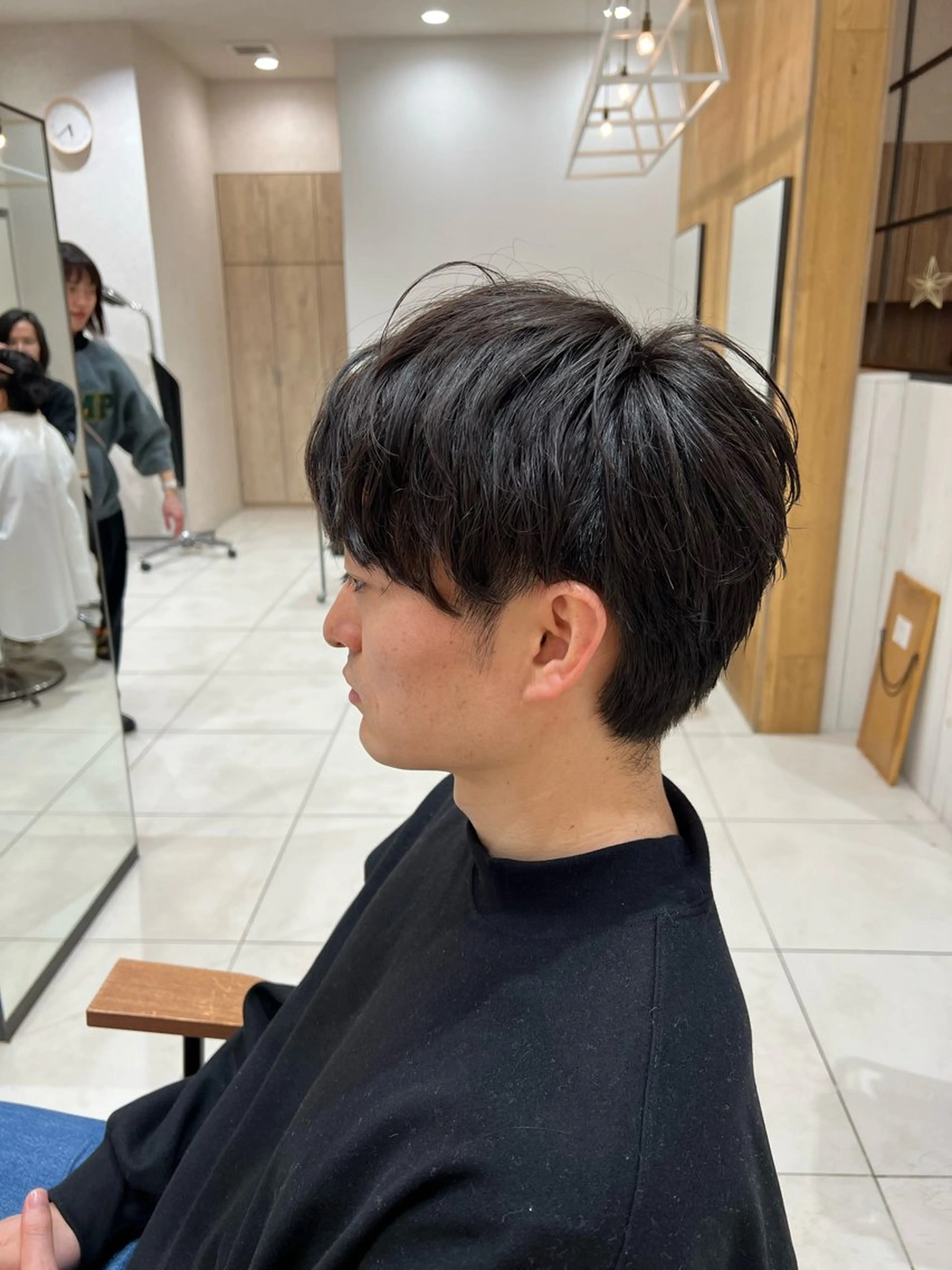 メンズ メンズ特化フェザー パーマ🚗タケシのヘアスタイル