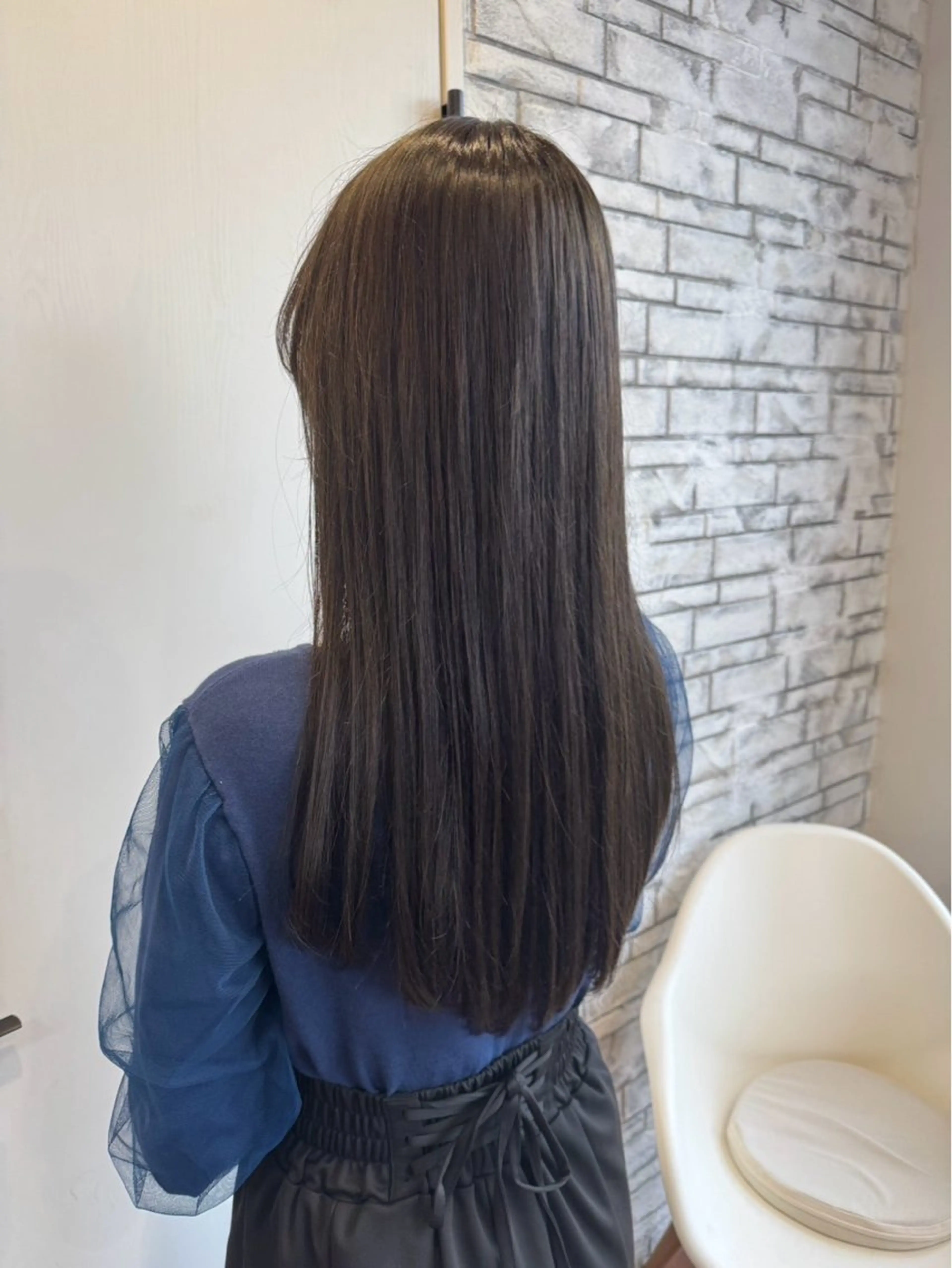 ロング カラー オリーブカラー ワンカラー💓 豊橋/まおのヘアスタイル